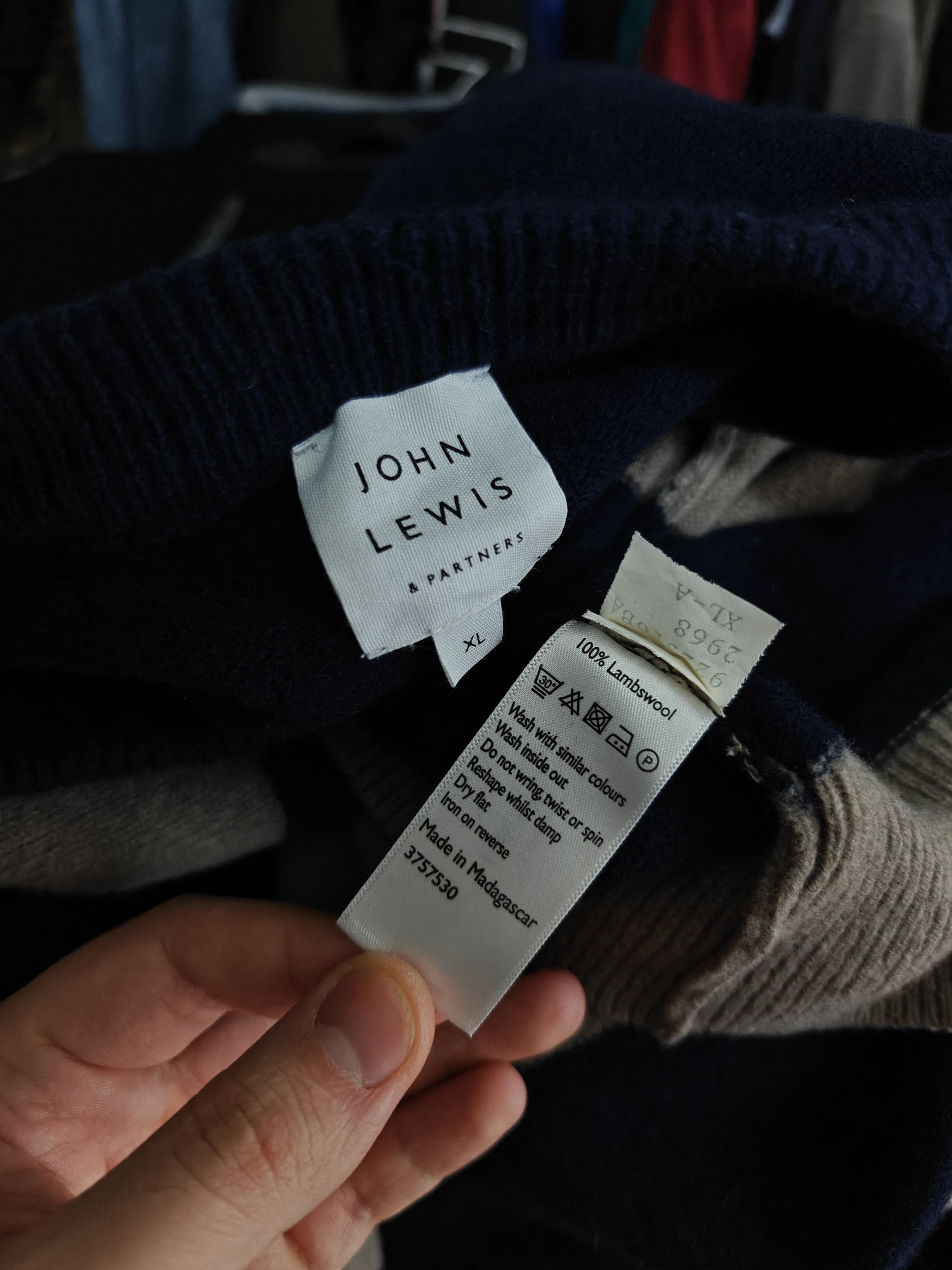 Other John Lewis Wool Sweater Striped Pullover size XL Size US XL / EU 56 / 4 - 8 Thumbnail