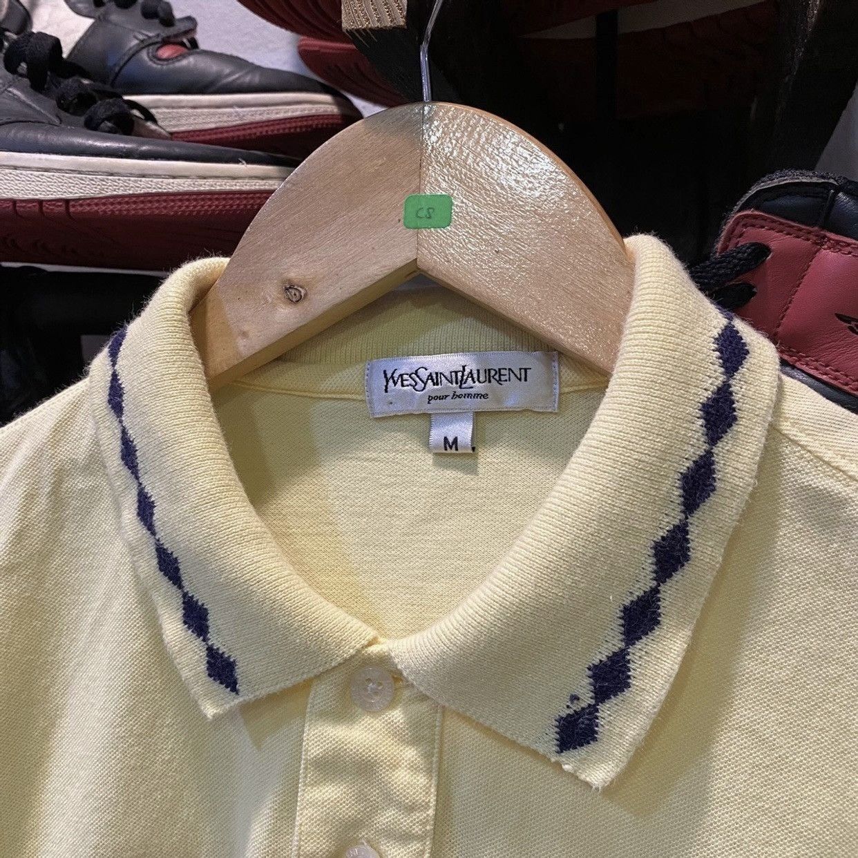 Yves Saint Laurent Vtg YSL Yves Saint Laurent Pour Homme Polo Tee Size US M / EU 48-50 / 2 - 6 Thumbnail
