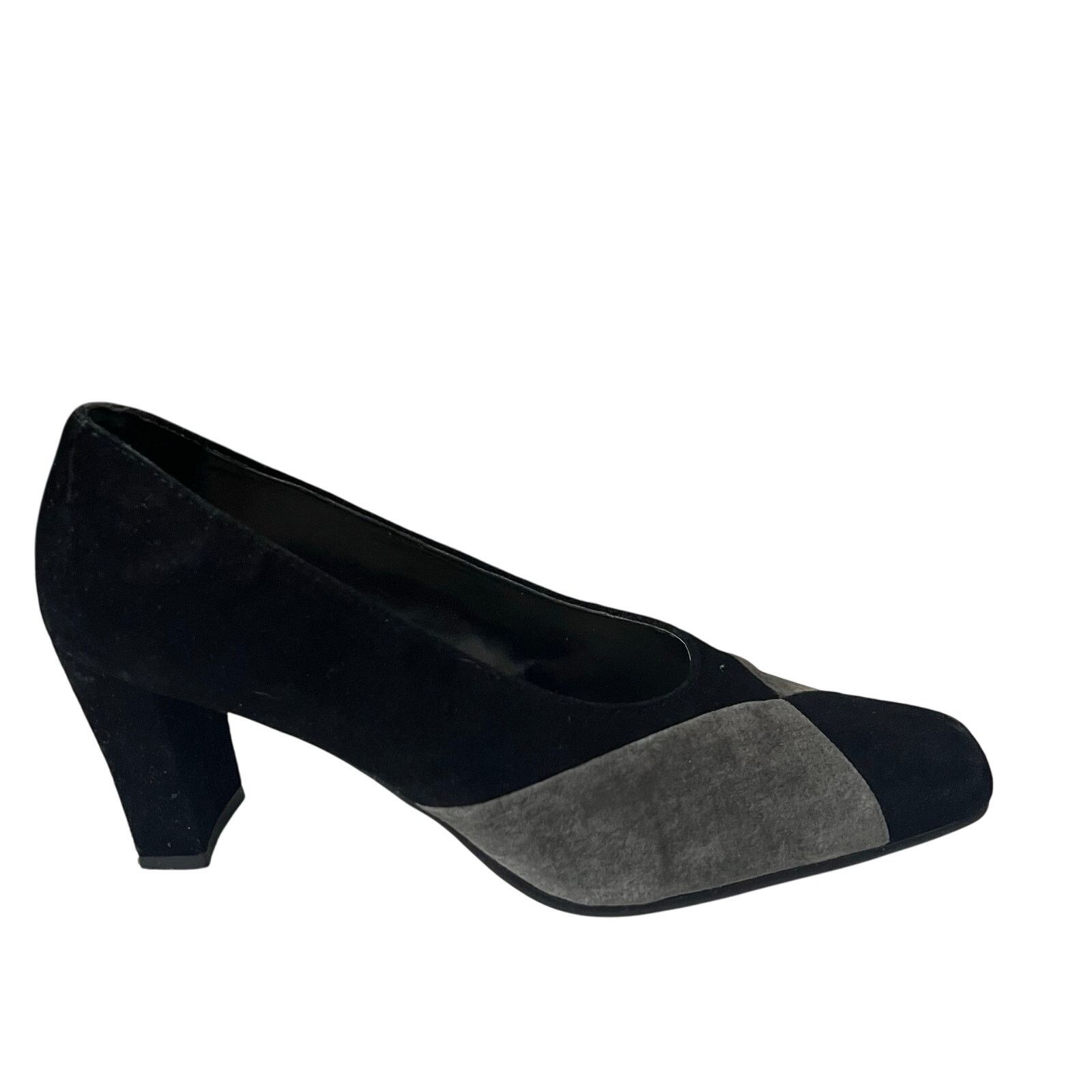 Other Kim Rogers Pumps 7.5 Diamond Black Gray Colorblock Heel Size US 7.5 / IT 37.5 - 3 Thumbnail