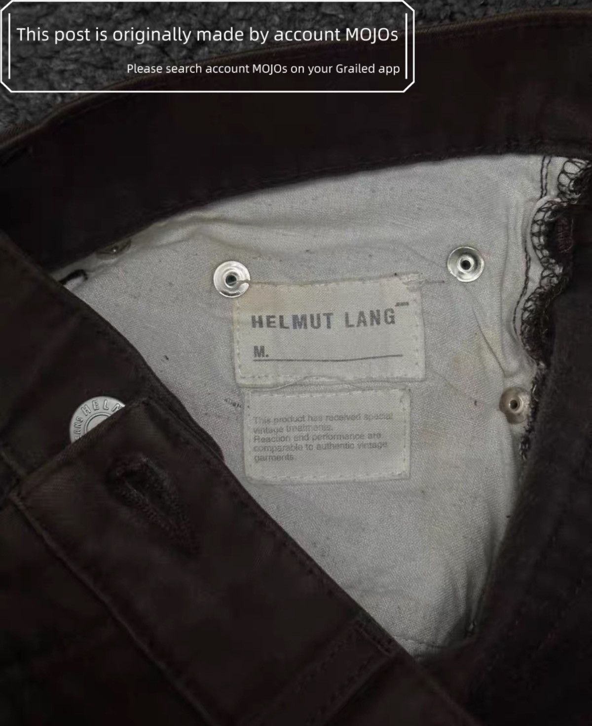 Helmut Lang Helmut Lang Moleskin Brown Denim mojos1724 Size US 30 / EU 46 - 4 Thumbnail