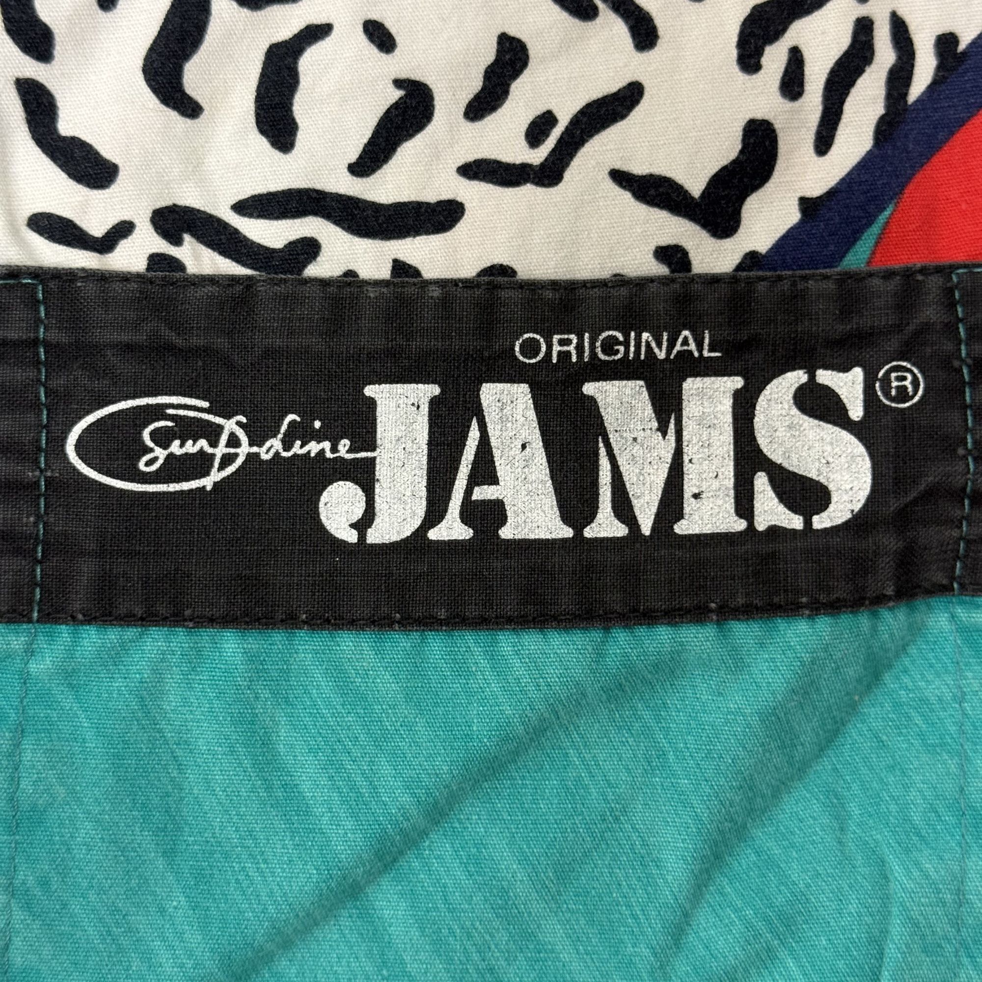 Other Vtg Original JAMS Surf Line Neon GEOMETRIC Shorts Size US 36 / EU 52 - 6 Thumbnail