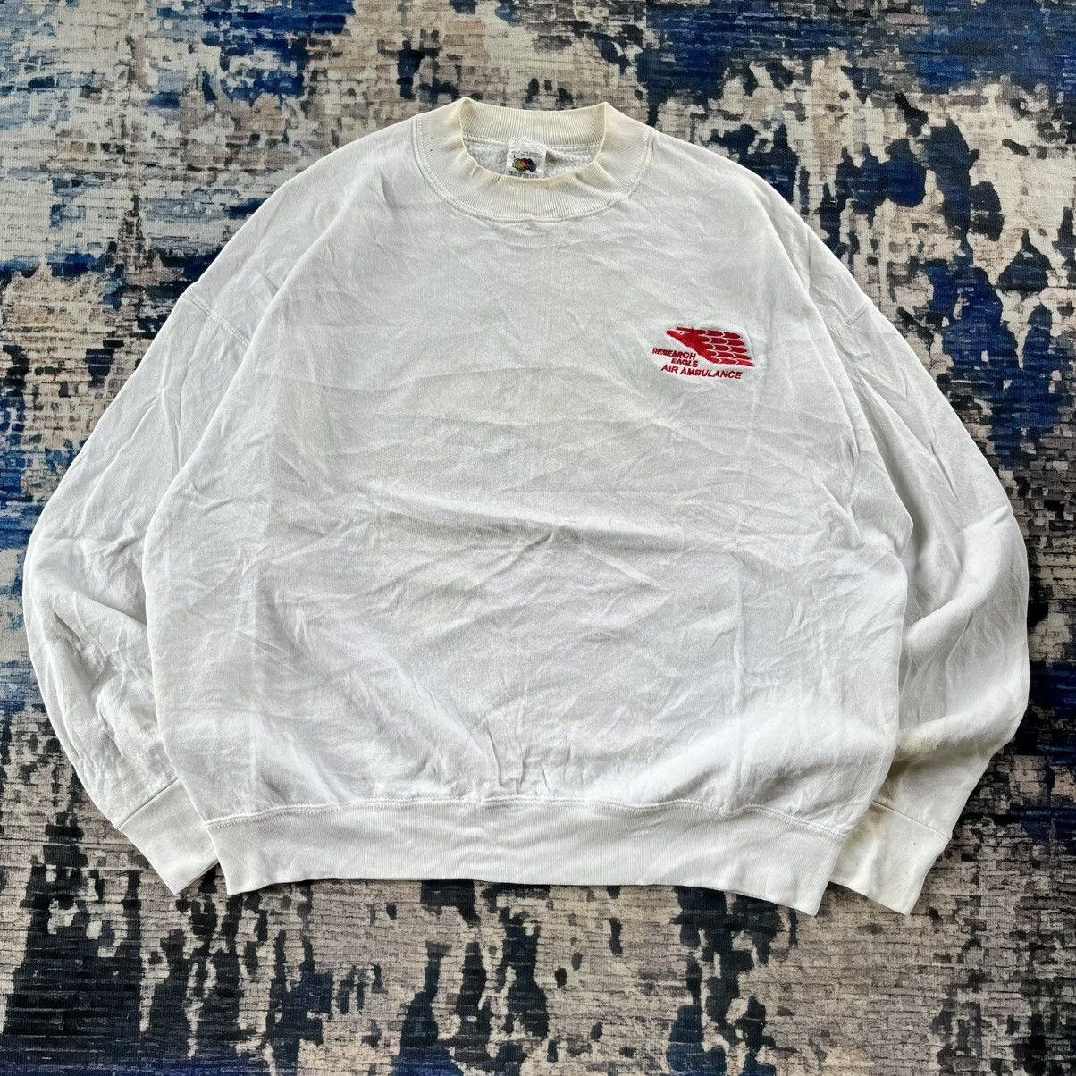 Fruit Of The Loom × Vintage 🔥Vintage 90s Air Ambulance Sweetshirts USA Size US L / EU 52-54 / 3 - 1 Thumbnail