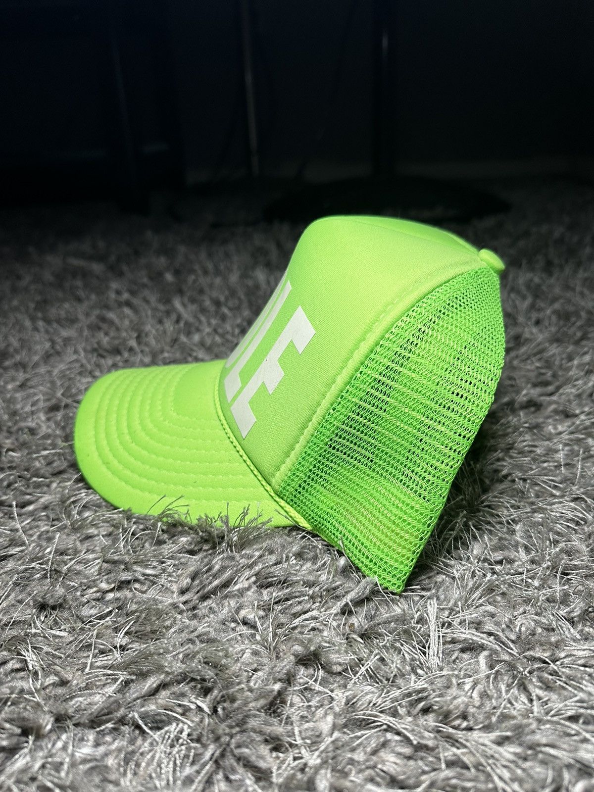 Antony Riddle Slime Green RiDDLE Trucker Hat Size ONE SIZE - 3 Thumbnail