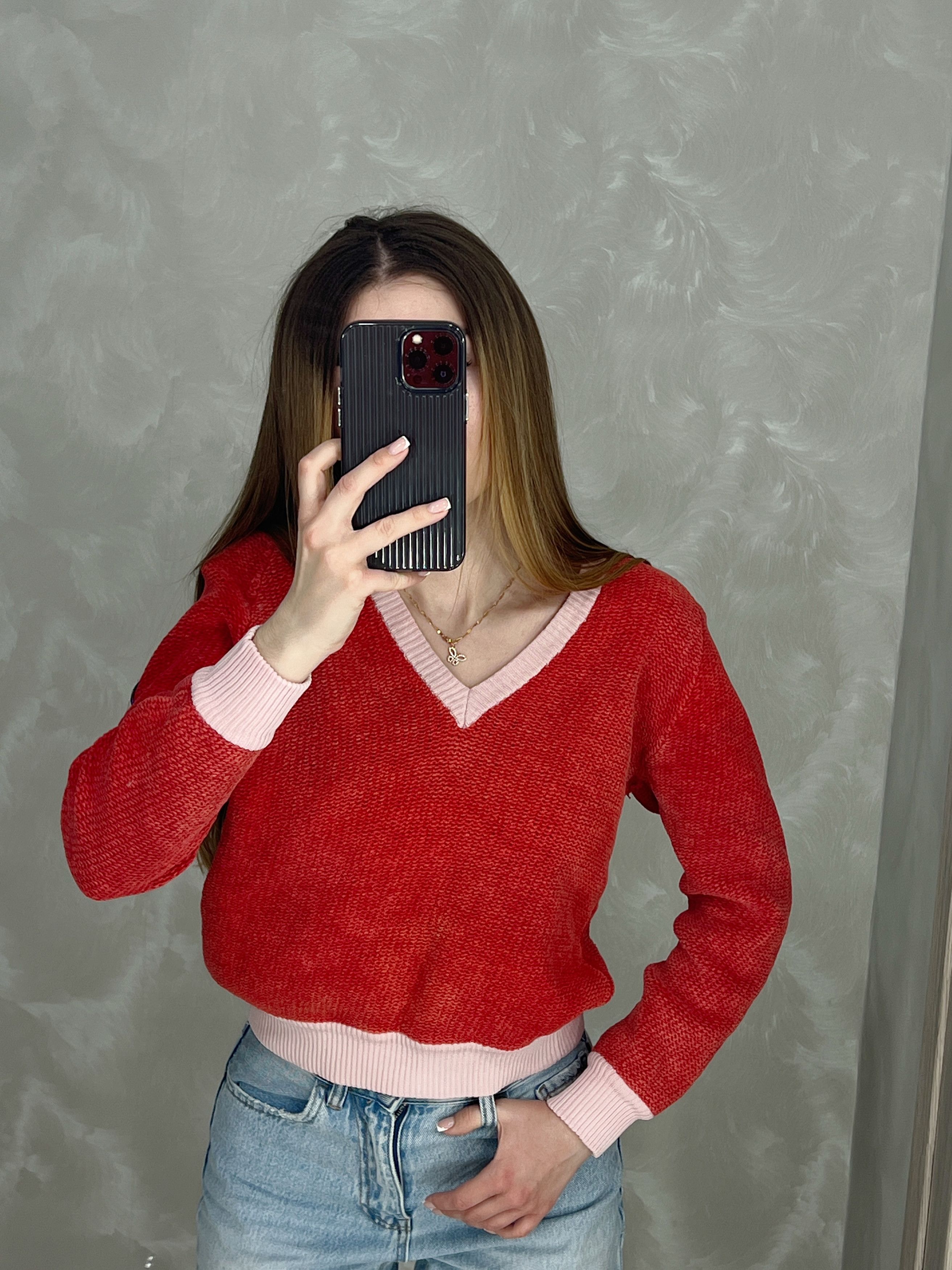90S CELINE PARIS VNECK KNIT