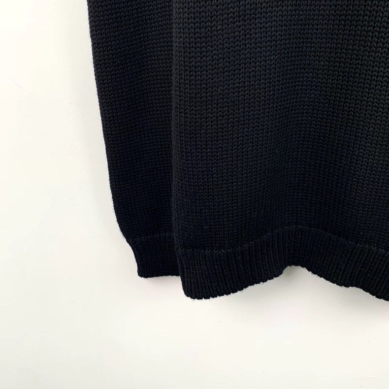 Fendi FENDI Black logo letter inlaid crewneck long-sleeve knit s Size US M / EU 48-50 / 2 - 5 Thumbnail