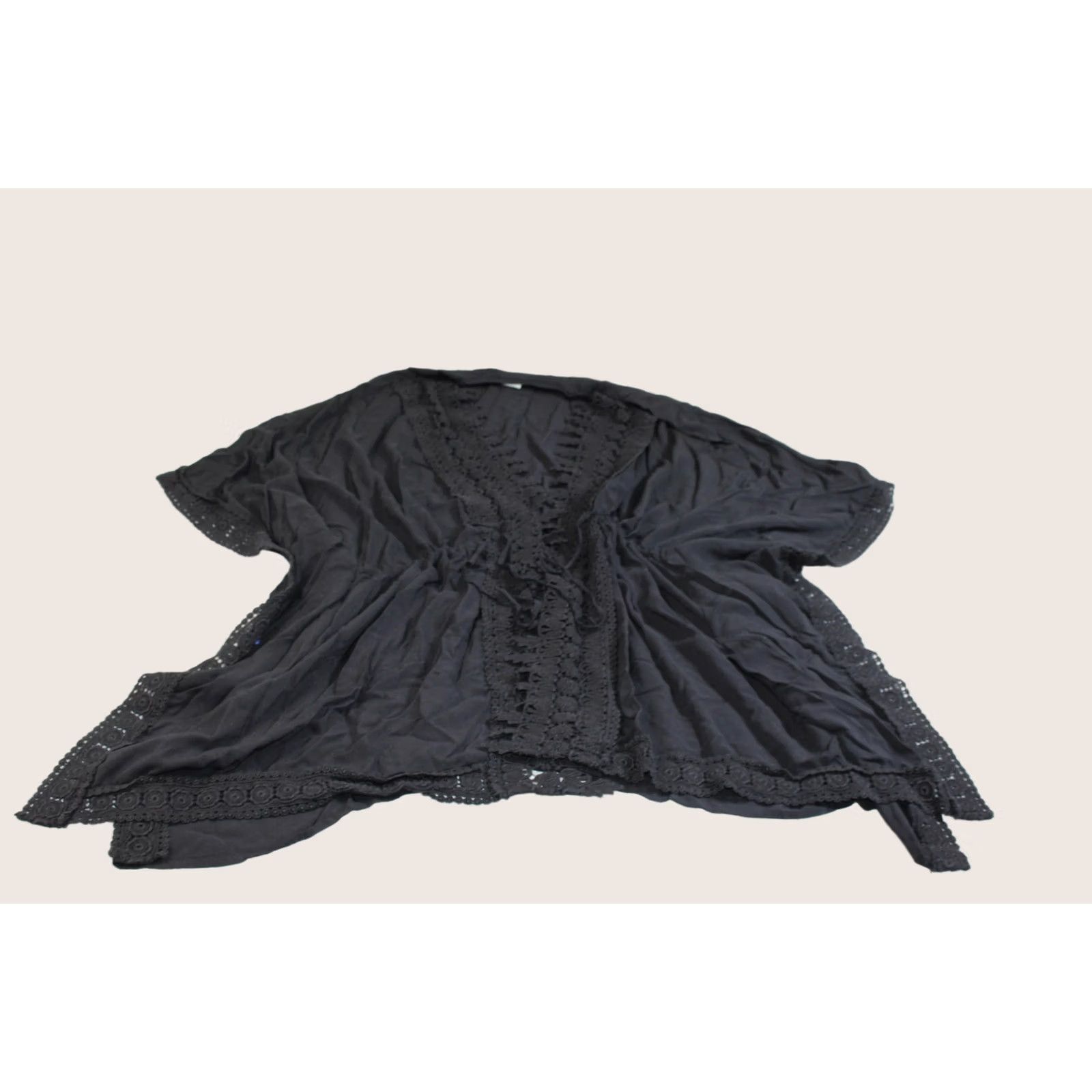 Vintage La Blanca Bikini Set Women 10 Top 12 Bottom Black High-Waisted Cover Up 3 Piece Set Beach Sauntering Swimwear Women Size L / US 10 / IT 46 - 1 Thumbnail