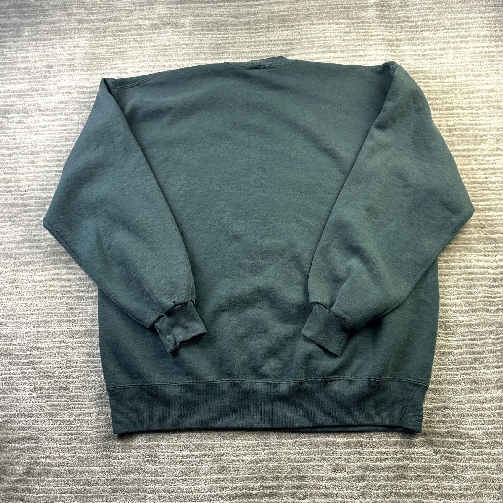 Russell Athletic VINTAGE Russell Sweatshirt Mens XL Green Fleece Crewneck USA Made 90s Pullover Knit All Seasons Size US XL / EU 56 / 4 - 2 Thumbnail