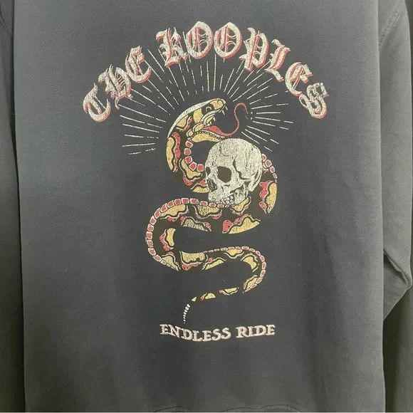 The Kooples The Kooples Snake and Skull Crewneck Sweatshirt Navy Blue M Size US M / EU 48-50 / 2 - 4 Thumbnail