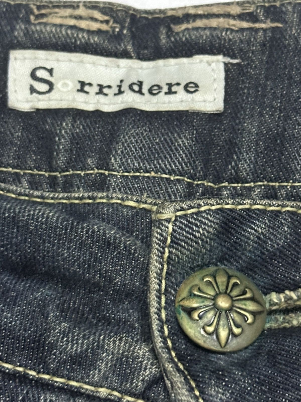 Japanese Brand Sorridere Distressed Japan Jeans Wideleg Style With MudWash Size US 34 / EU 50 - 8 Thumbnail