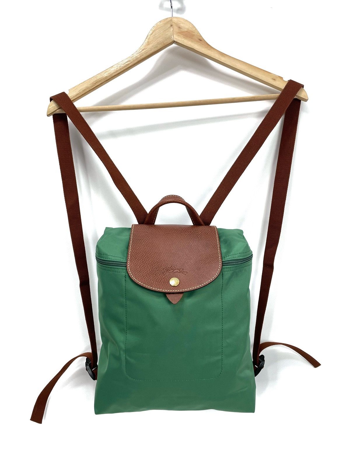 Longchamp Longchamp Paris Le Pliage Green Backpack – Grass Green Size ONE SIZE - 2 Thumbnail