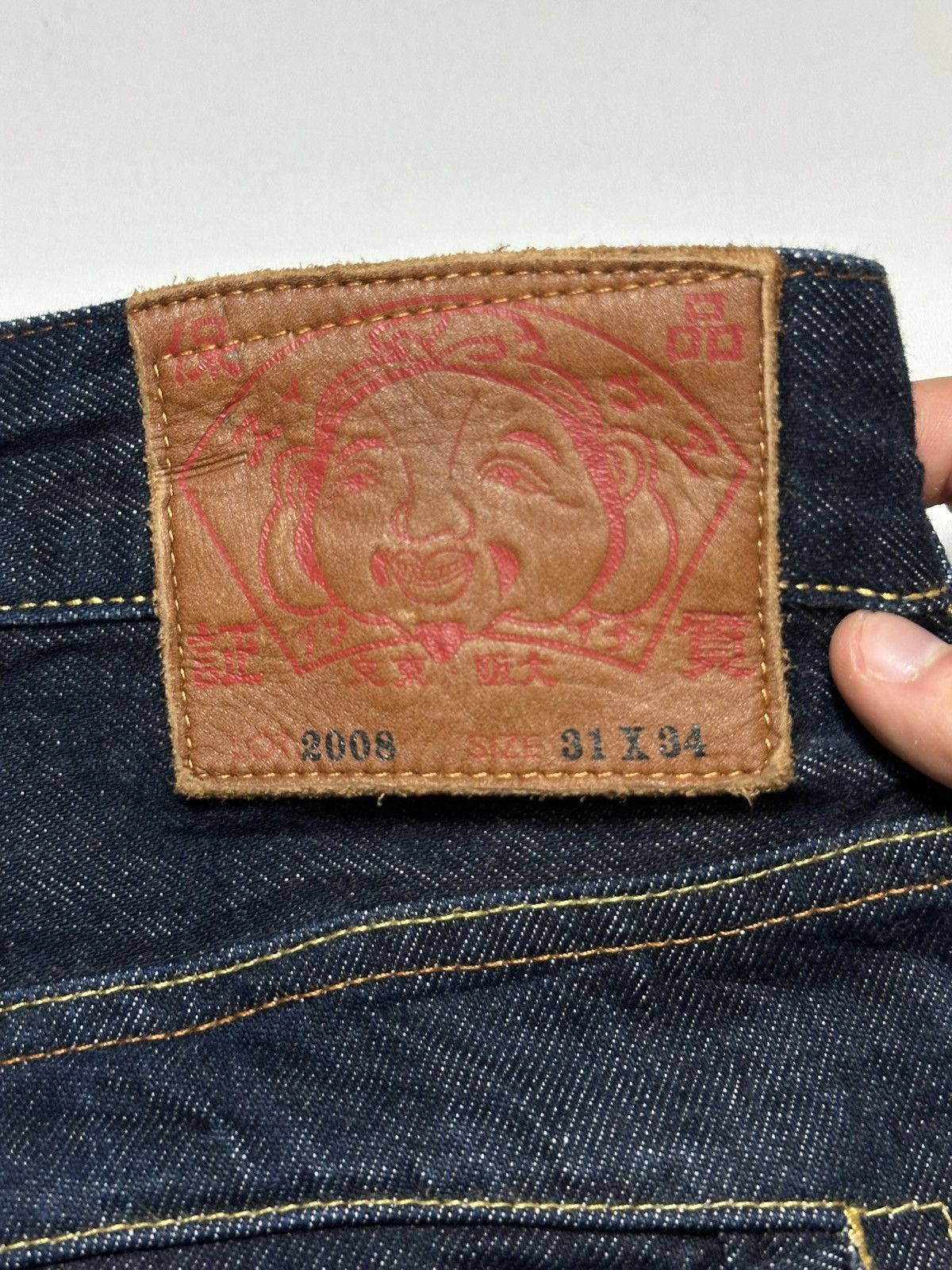 Evisu Vintage Evisu Big Daicock Face Slevedge Jeans Size US 31 - 5 Thumbnail