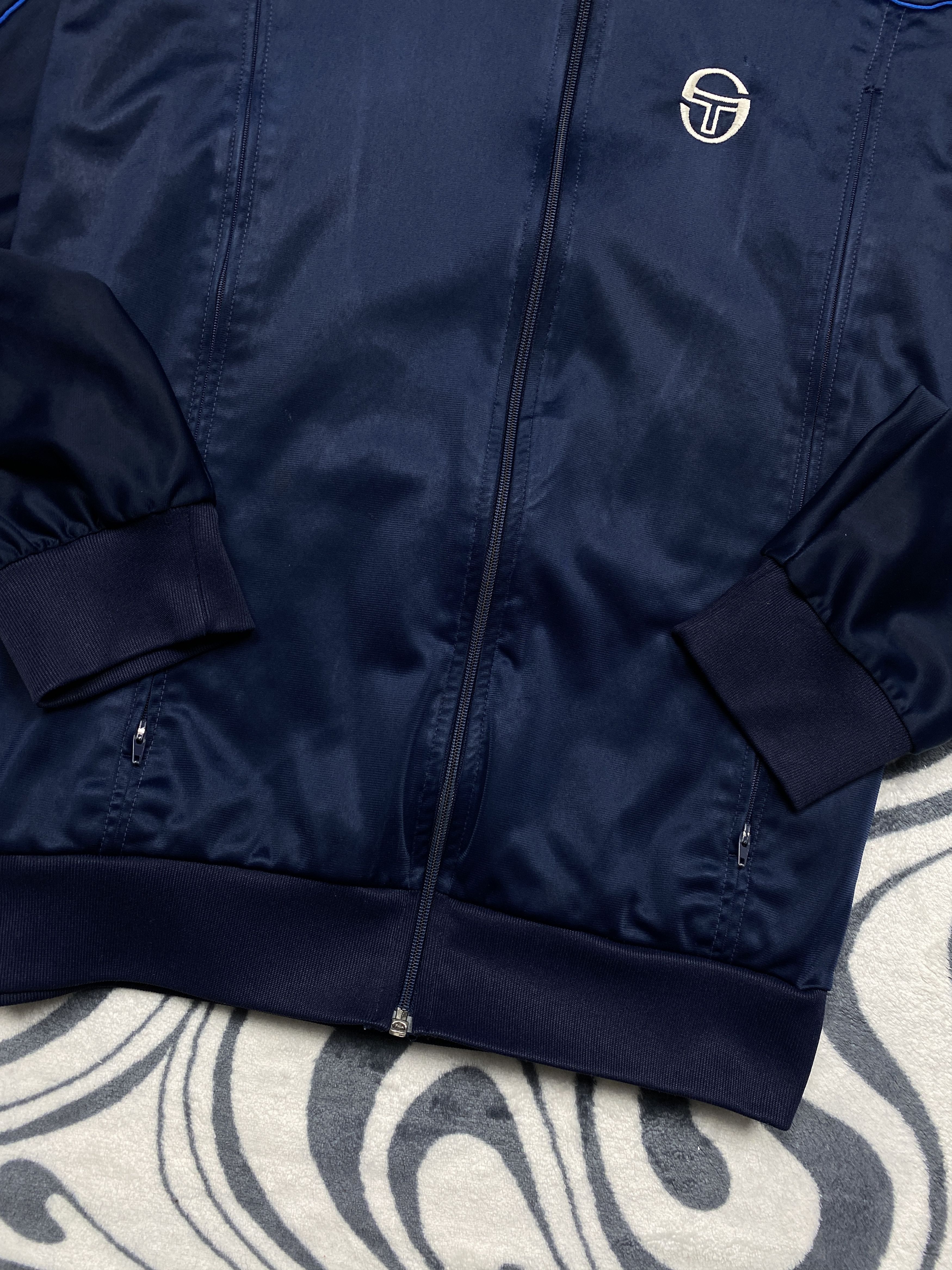 Sergio Tacchini Sergio Tacchini 90s Vintage Mens Track Top Jacket Size US L / EU 52-54 / 3 - 2 Thumbnail