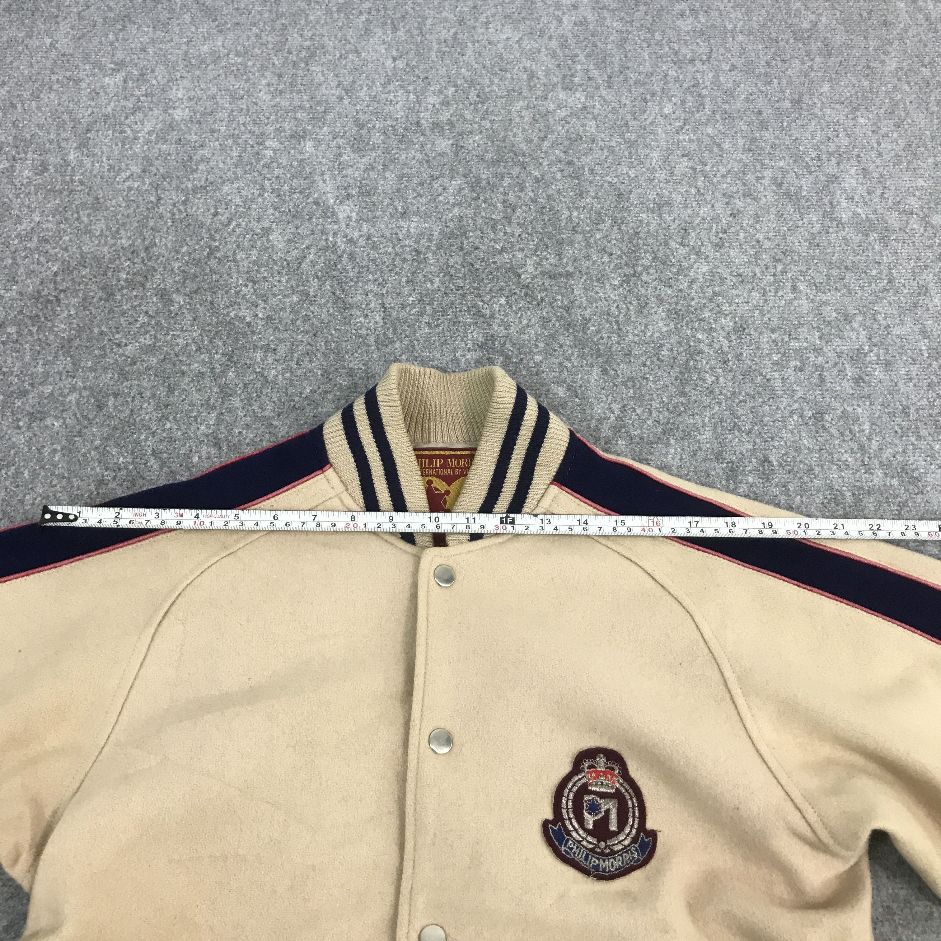 Japanese Brand philip morris japan varsity jacket Size US L / EU 52-54 / 3 - 9 Thumbnail