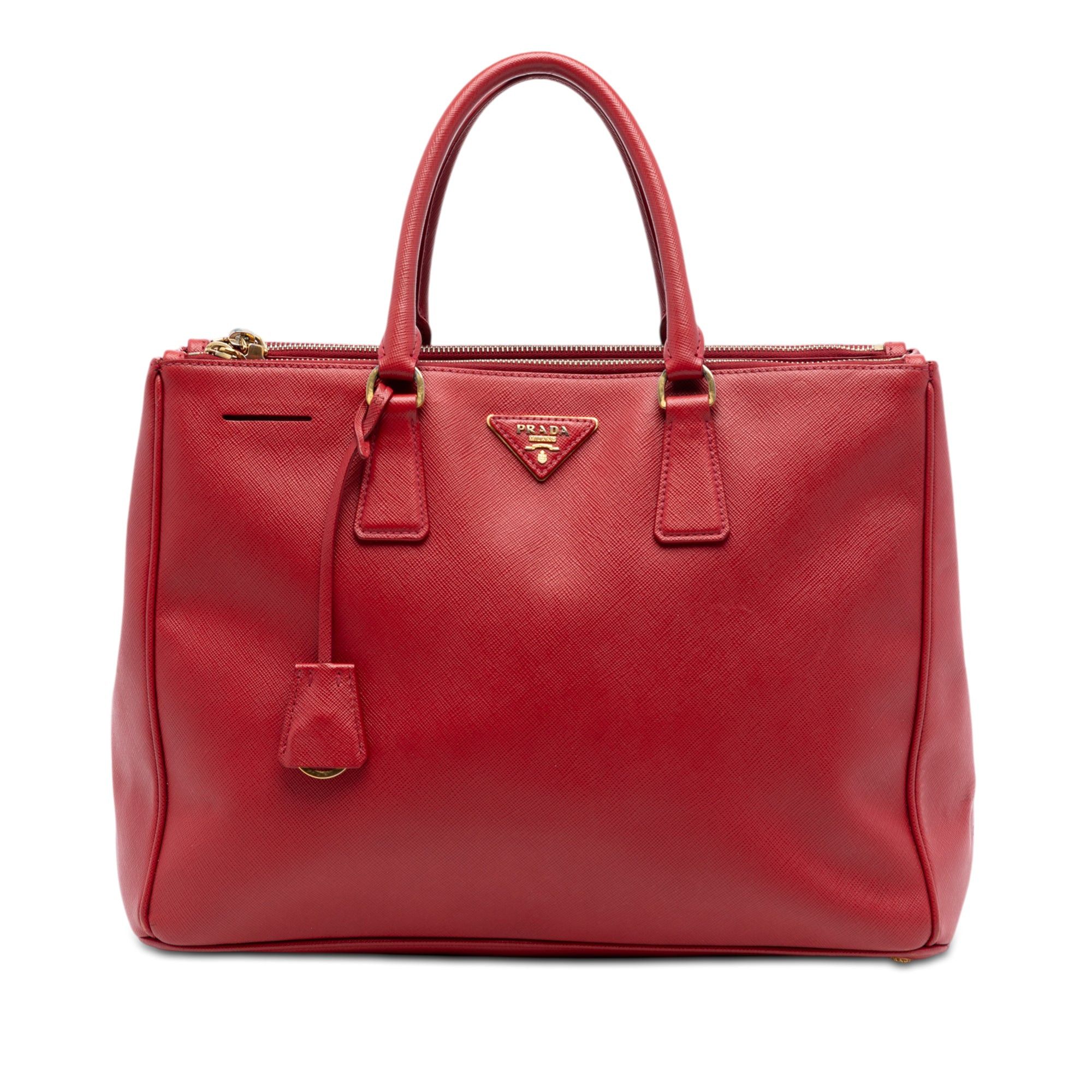 Prada Large Saffiano Lux Galleria Double Zip Satchel Size ONE SIZE - 1 Thumbnail