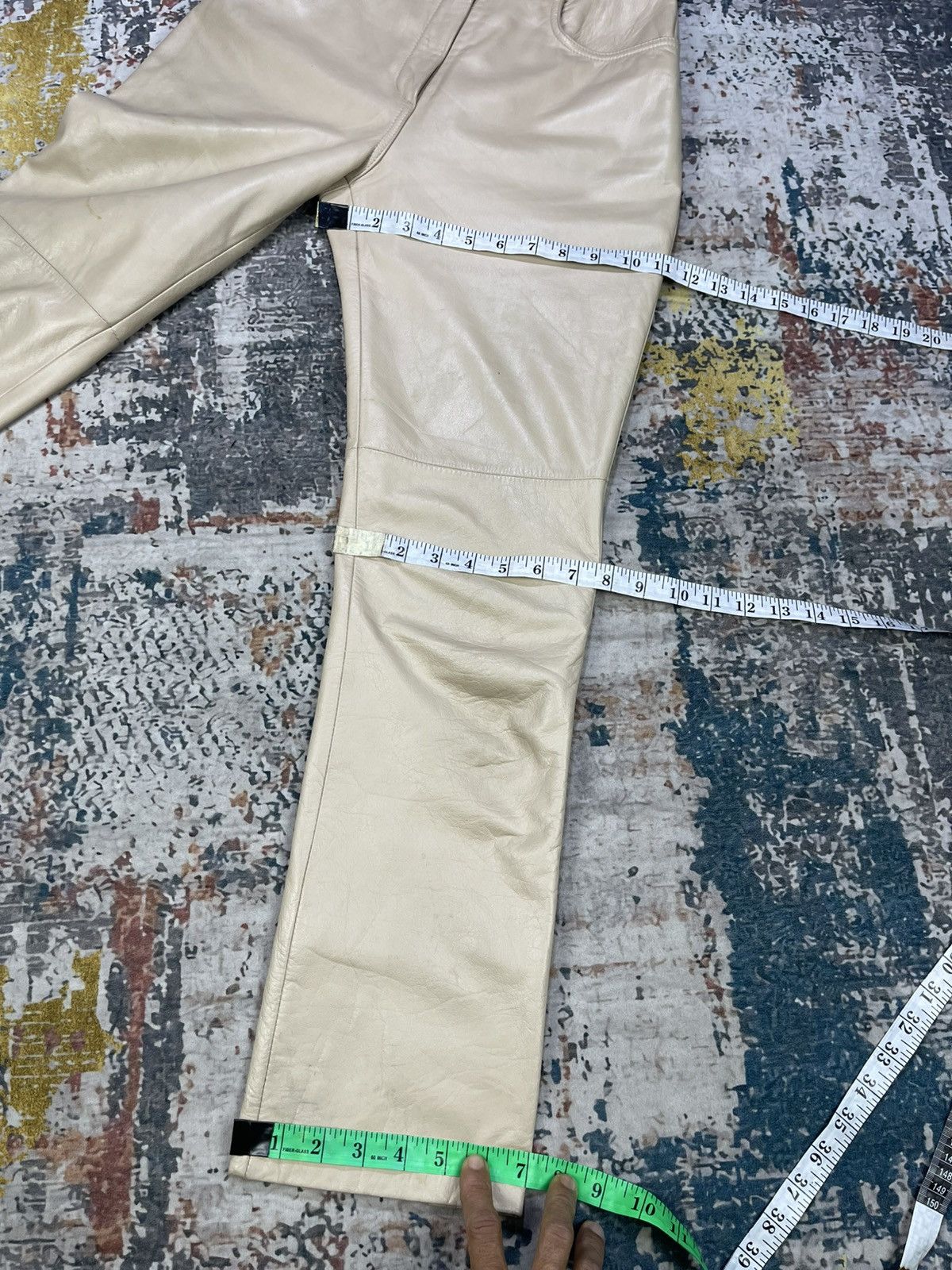 Genuine Leather Le Panier Marque Deposee Leather Pants Size 24" / US 00 / IT 34 - 16 Thumbnail