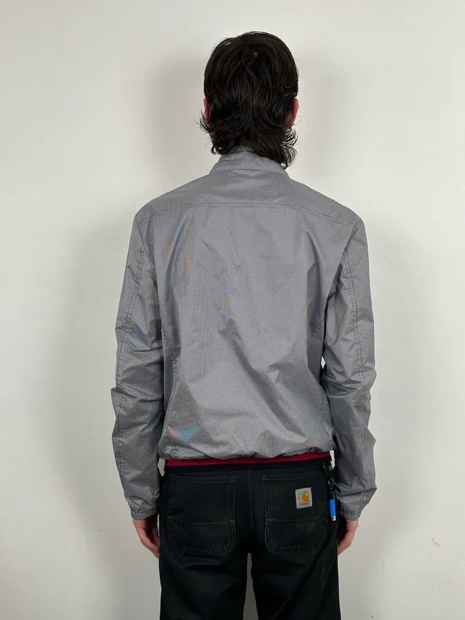 Gucci AW2009 Gucci Blue Nylon Checkered Striped Ribbing Bomber Jacket Size US M / EU 48-50 / 2 - 3 Thumbnail