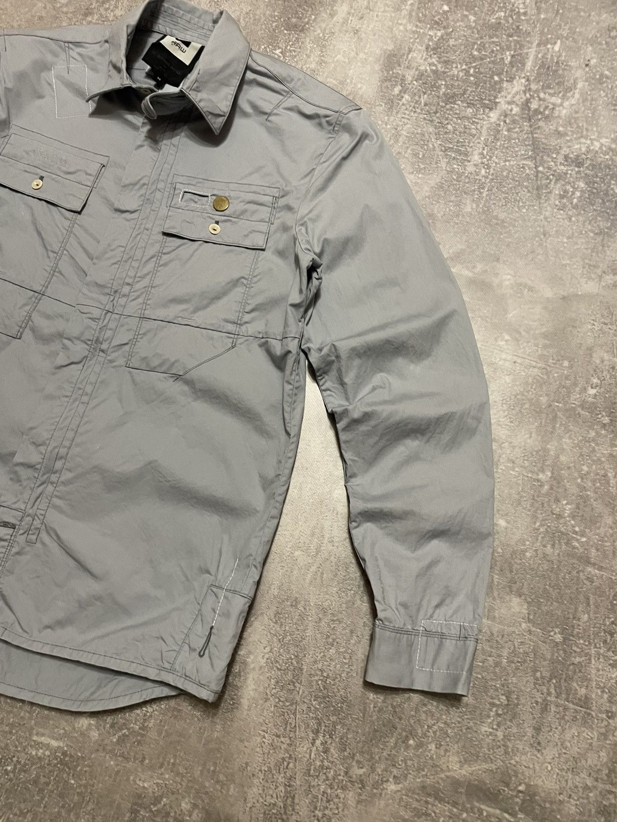 G-Star × Vintage Vintage G Star Raw FLIGHT DECK SHIRT US Owershirt Jacket Size US M / EU 48-50 / 2 - 5 Thumbnail