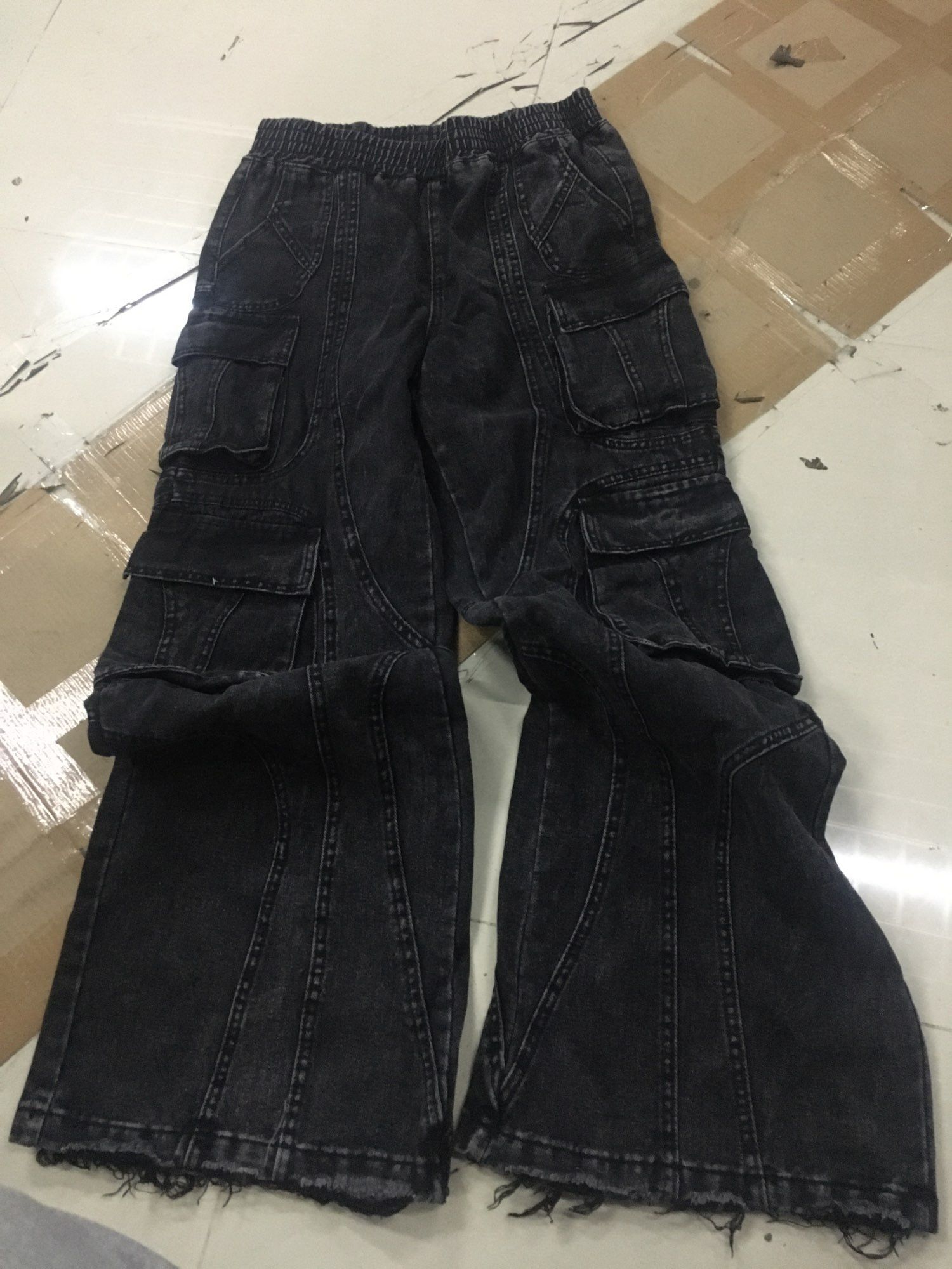 Gothic retro jeans wide leg baggy