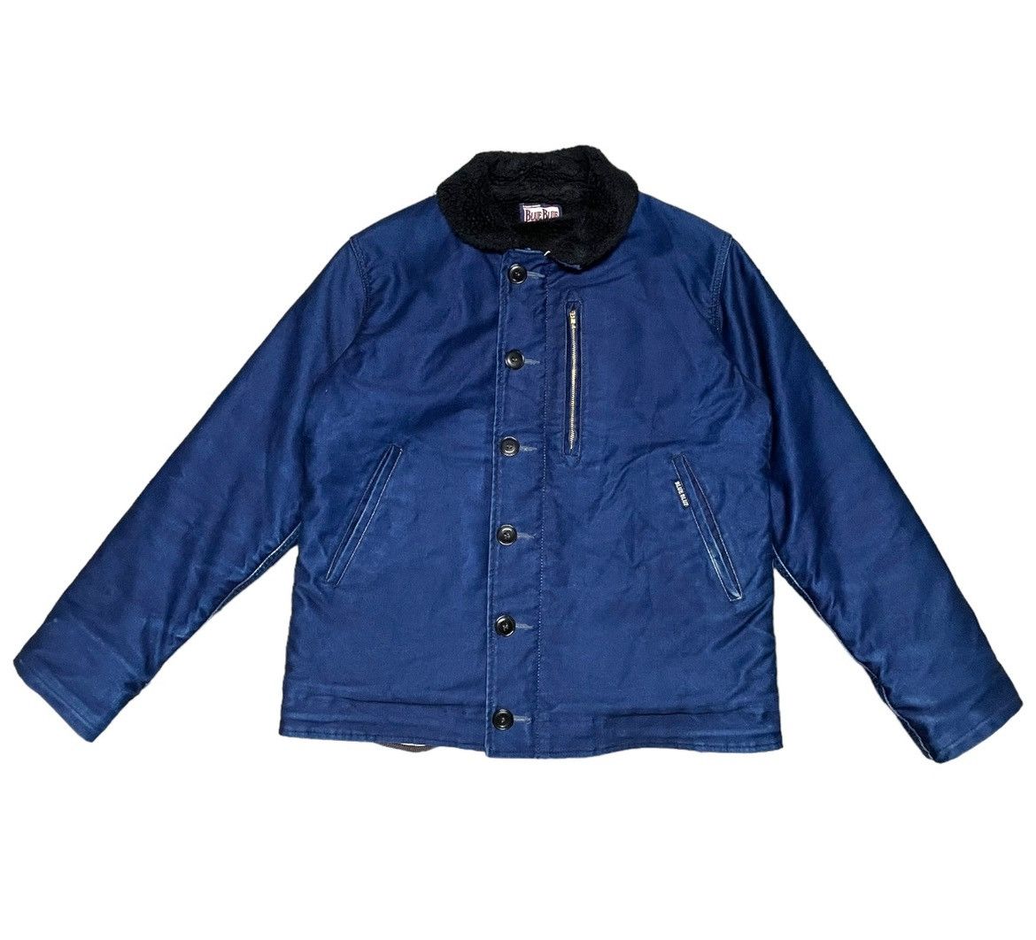 Blue Blue Japan Rare Vintage Blue Blue Indigo Deck Jacket Size US M / EU 48-50 / 2 - 1 Thumbnail