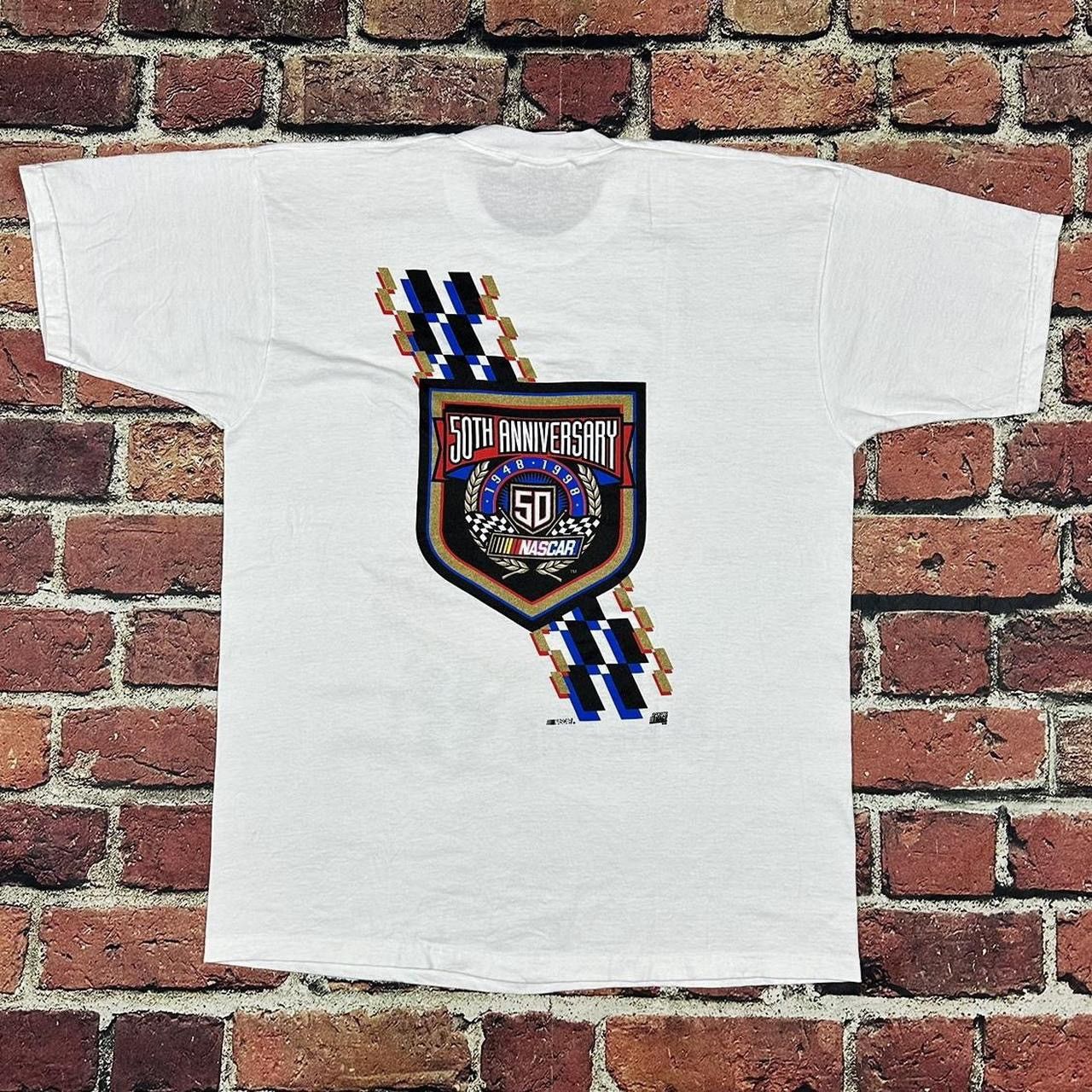 NASCAR Vintage Nascar T Shirt 50th Anniversary Winston Series 1998 Size US XL / EU 56 / 4 - 2 Thumbnail