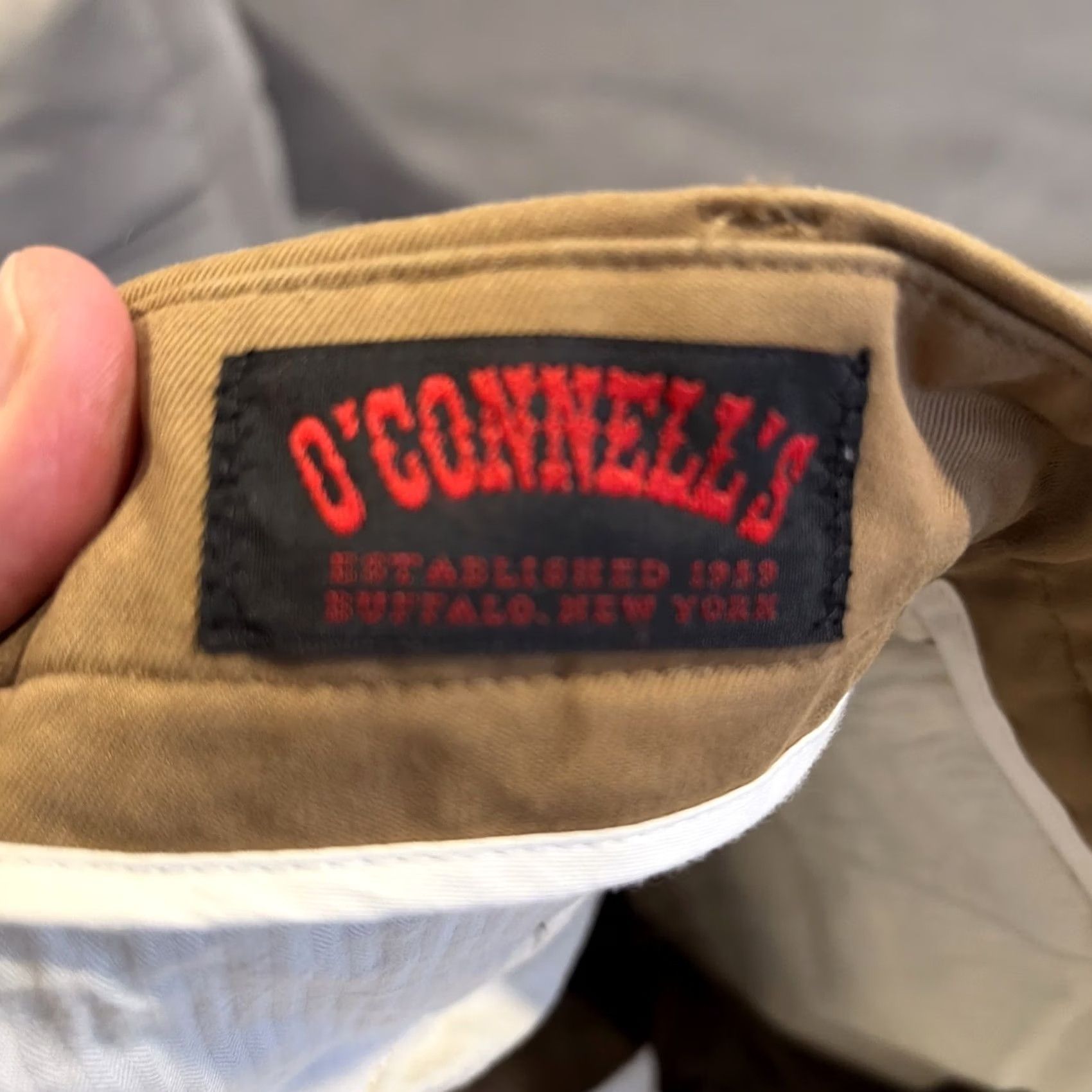 Vintage O'Connell's Brisbane Moss Heavy Cotton Twill Flat Front Pants 40" X 30" Brown Cotton Men Pants Slit Pockets Flat Front Slacks Chino Regular Mens Size US 40 / EU 56 - 3 Thumbnail