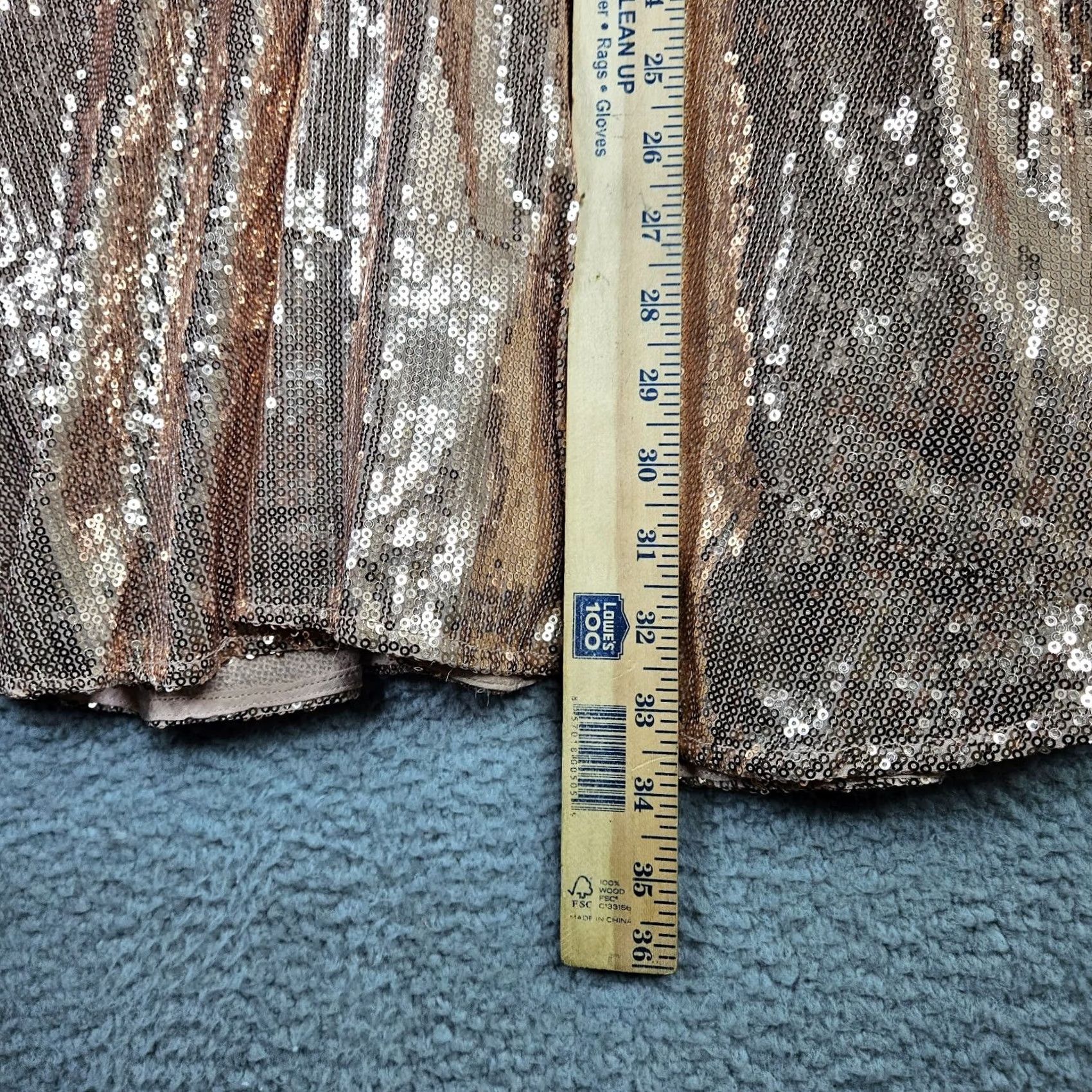 Free People Free People Rose Gold Sequin Sleeveless Dress Size 0 NEW Pink A-Line Womens Size XS / US 0-2 / IT 36-38 - 6 Thumbnail