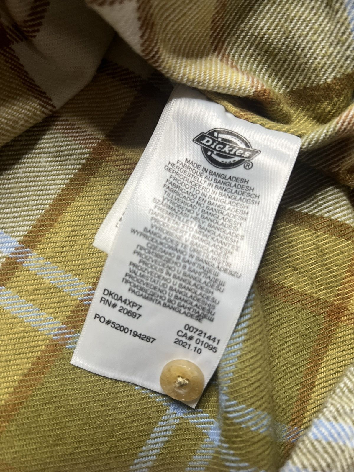 Dickies Dickies Flannel Shirt Button Up Size US XL / EU 56 / 4 - 6 Thumbnail