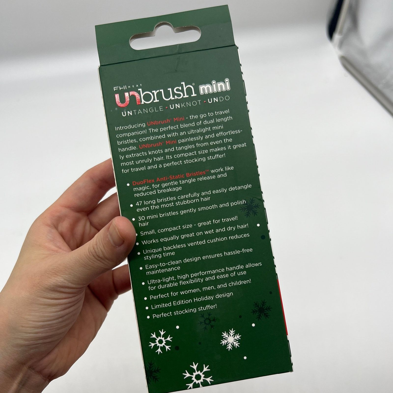 Other New UNbrush Mini Detangling Hairbrush Red Green Tra Size ONE SIZE - 8 Thumbnail