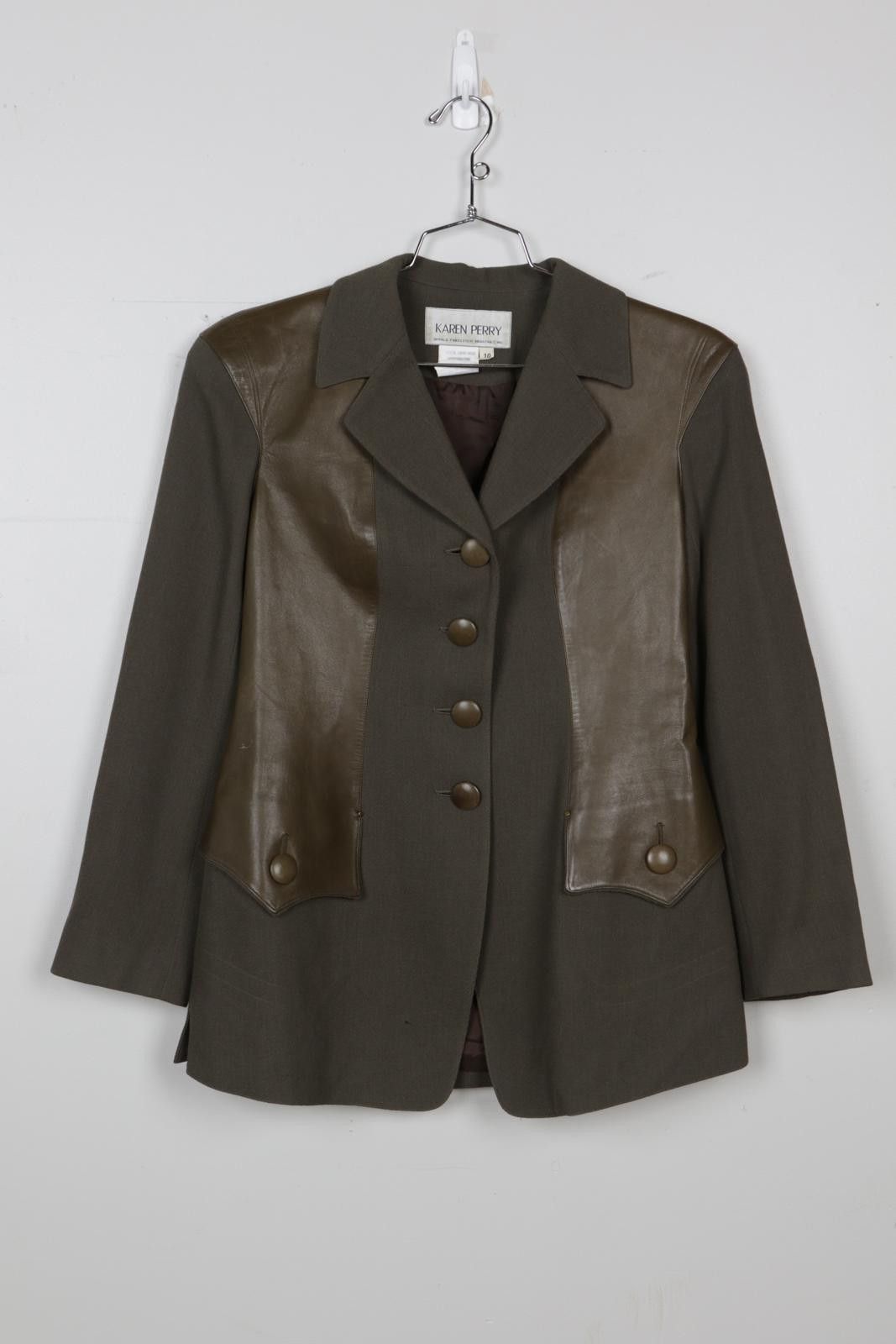Other 00's Karen Perry Two Tone Formal Jacket Size L / US 10 / IT 46 - 1 Thumbnail