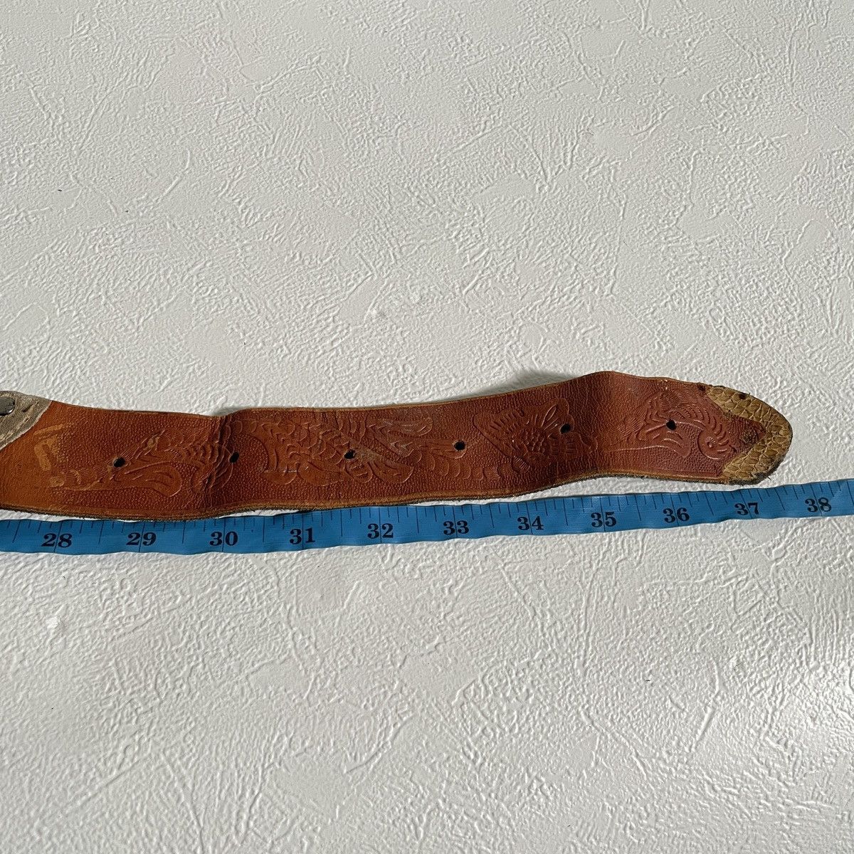 If Six Was Nine Y2k snake skin fur studded leather belts kapital style Size ONE SIZE - 7 Thumbnail