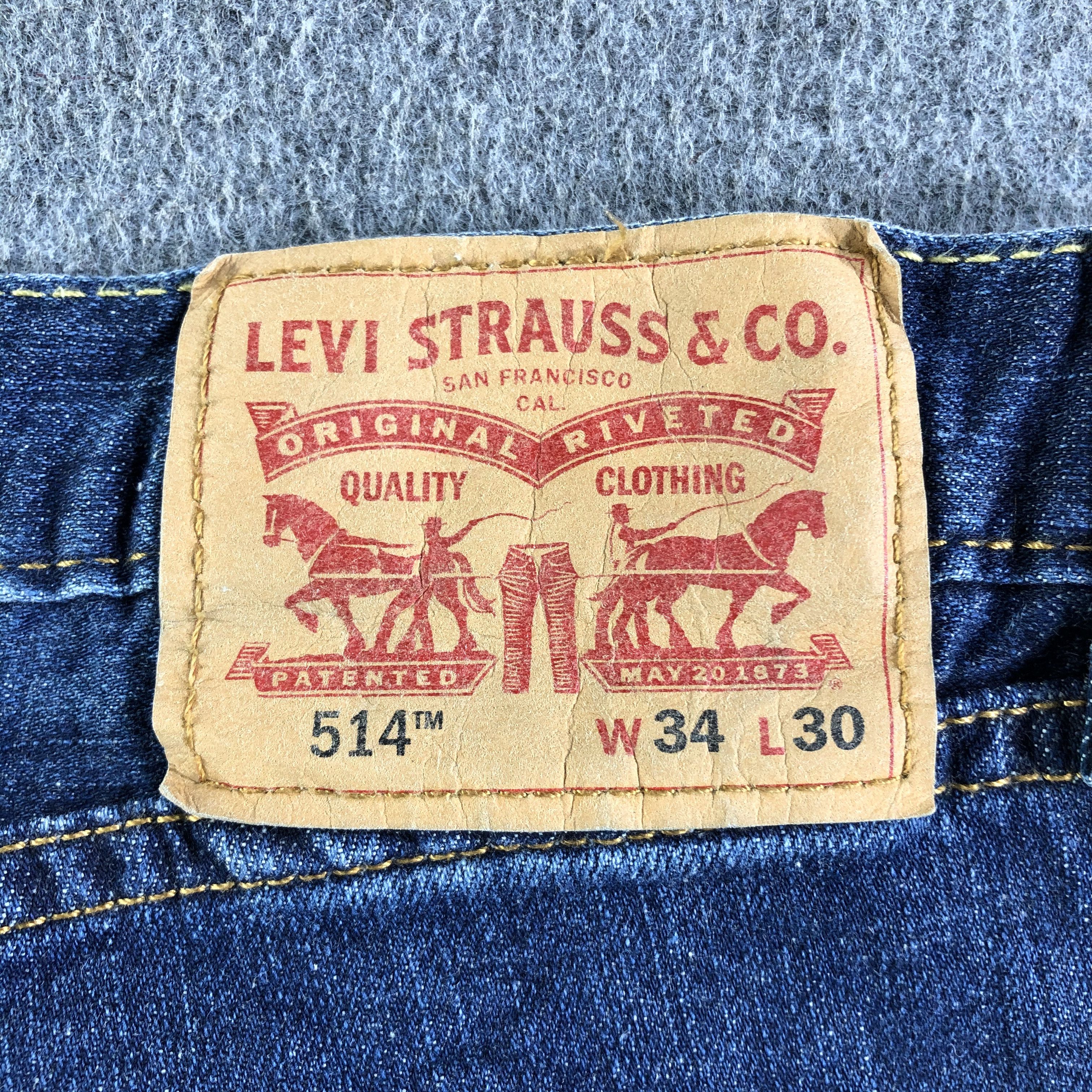 Levi's Vintage Blue Wash Levis 514 Jeans-J4308 Size US 35 - 5 Thumbnail