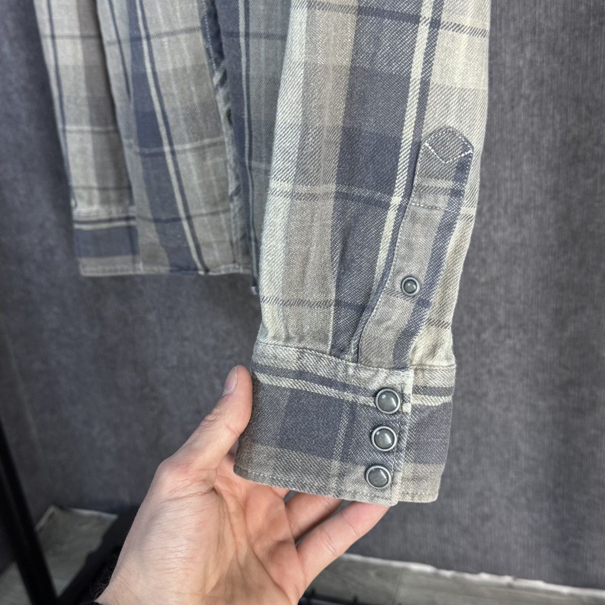 Allsaints Vintage allsaints shirt Checkered pocket y2k Size US M / EU 48-50 / 2 - 5 Thumbnail