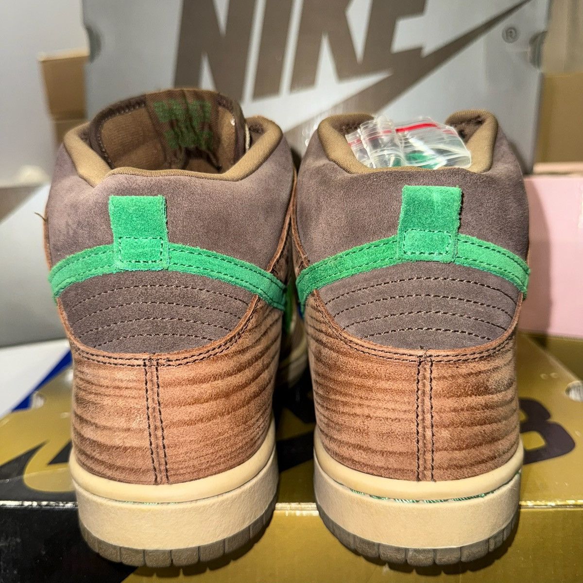 Nike Size 10 - Nike Dunk Premium SB High Tweed Classic Green Size US 10 / EU 43 - 3 Thumbnail