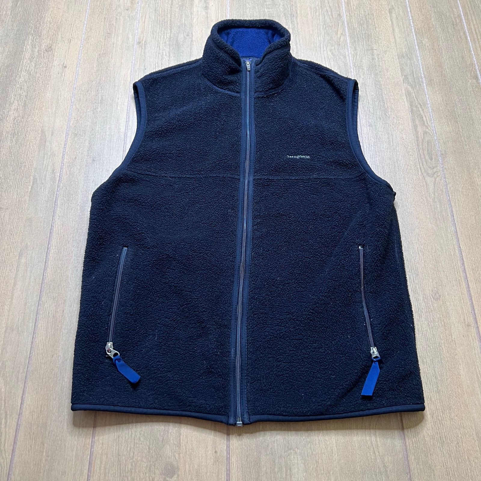 Patagonia Patagonia Synchilla Fleece Vest Black Blue Zip Vintage USA M Size US M / EU 48-50 / 2 - 1 Thumbnail