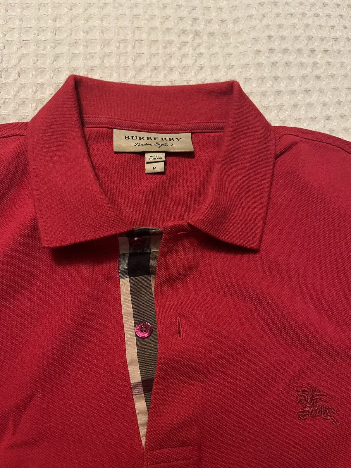 Burberry Burberry knit Red Polo (fits like a S) Size US M / EU 48-50 / 2 - 3 Thumbnail
