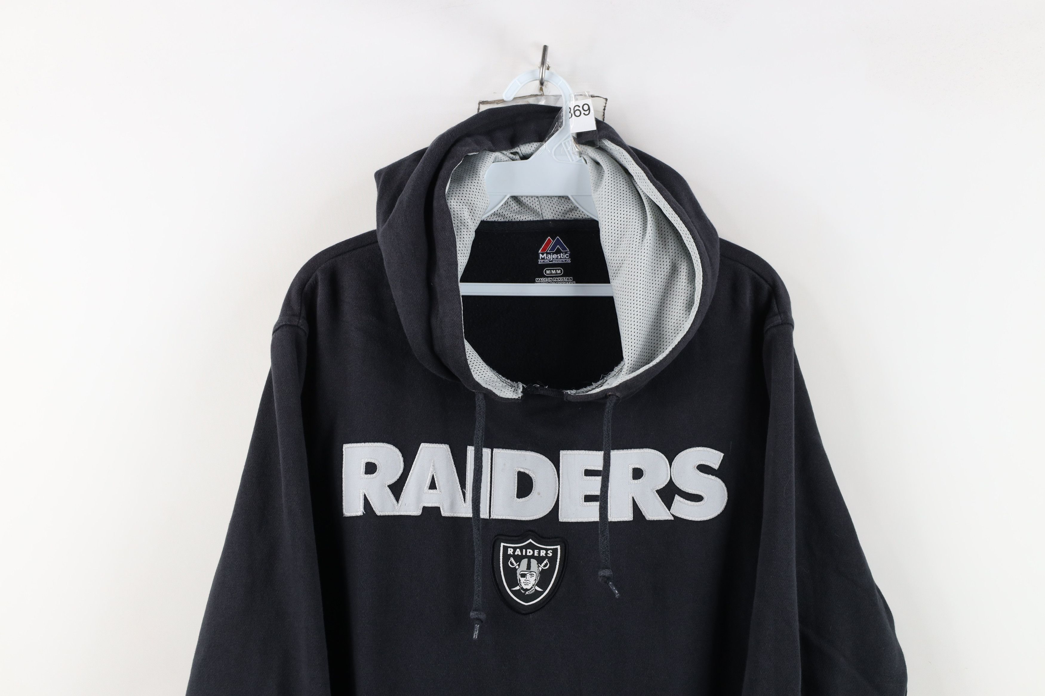 Majestic Vintage Y2K Majestic Oakland Raiders Football Hoodie Size US M / EU 48-50 / 2 - 2 Thumbnail
