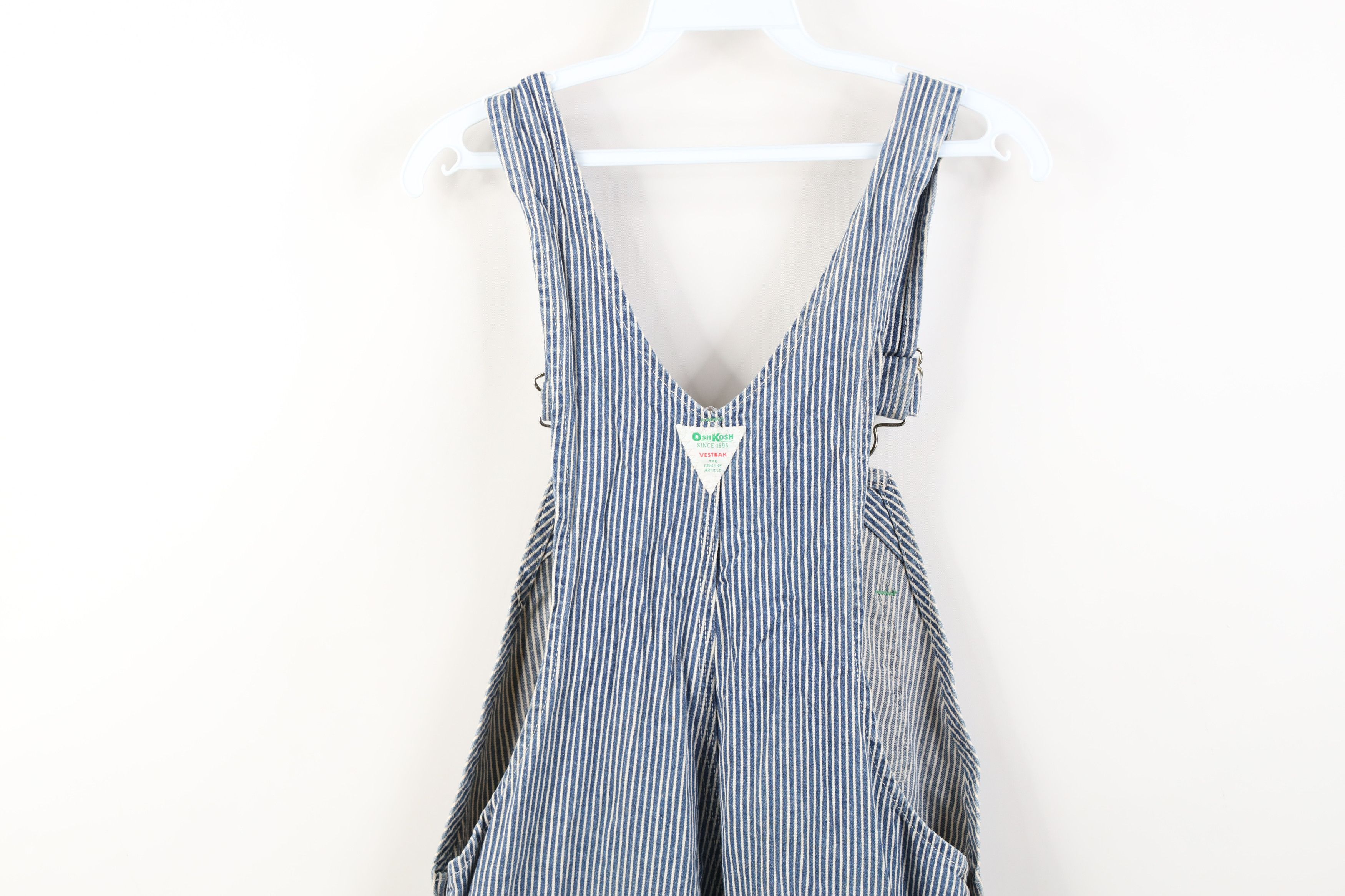 Oshkosh Vintage 70s OshKosh B'Gosh Hickory Striped Overalls Size US 36 / EU 52 - 16 Thumbnail