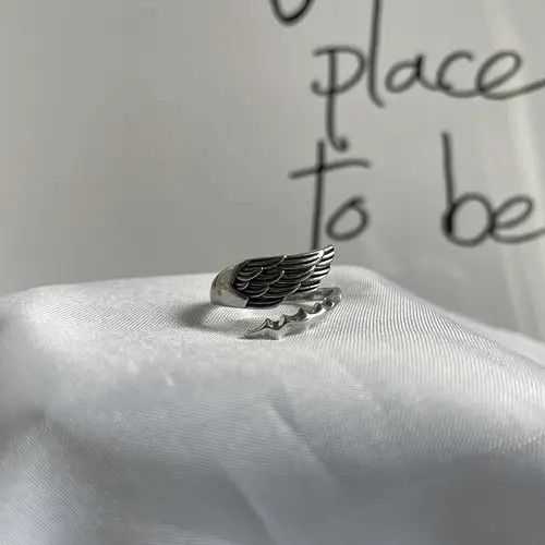 Jewelry Dark Jewelry Rings Open Size Chrome Ring (Size 7-13) Size ONE SIZE - 2 Thumbnail