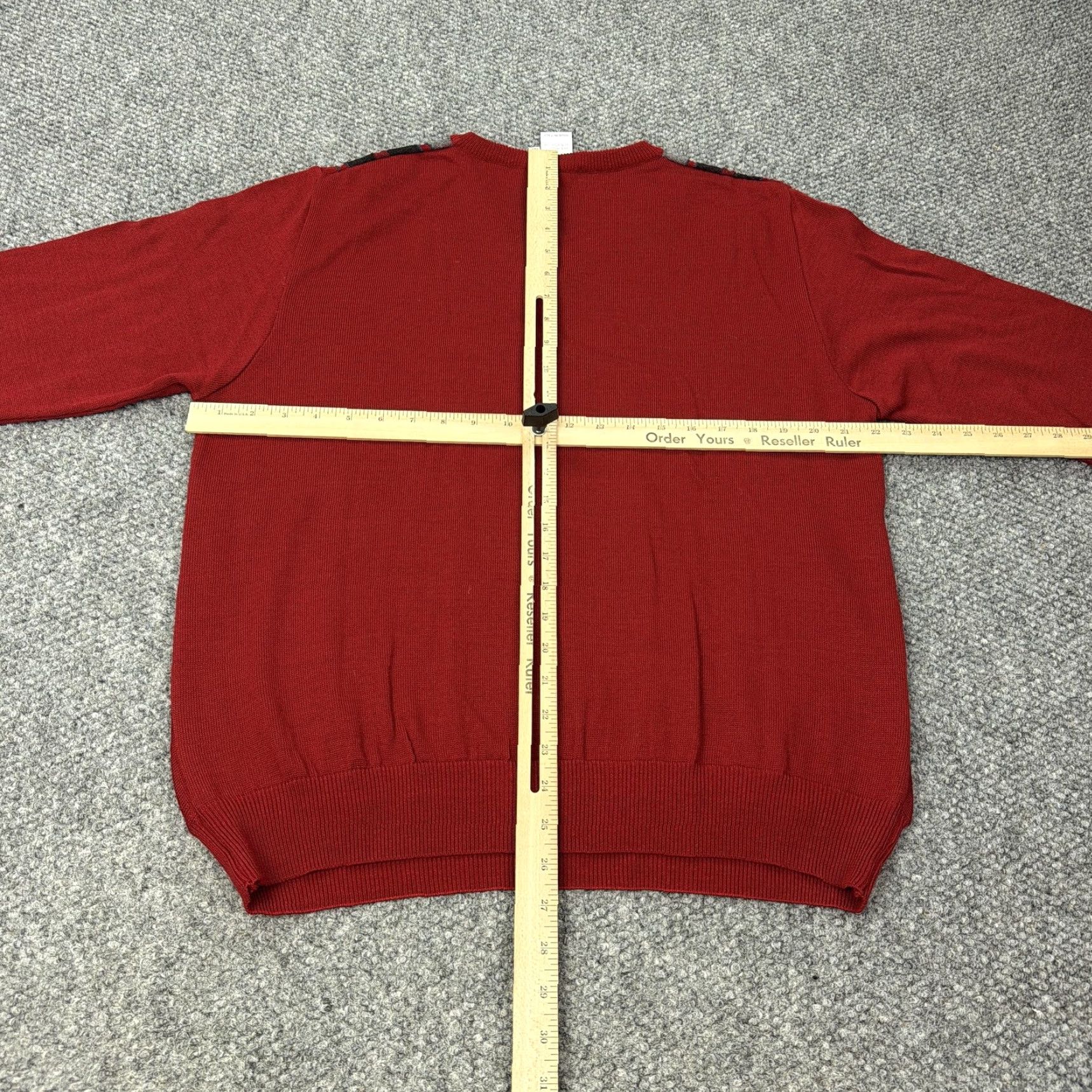Vintage VINTAGE Montechiaro Sweater Mens Medium Red Striped V Neck Knit Made In Italy Wool Blend Size US M / EU 48-50 / 2 - 4 Thumbnail