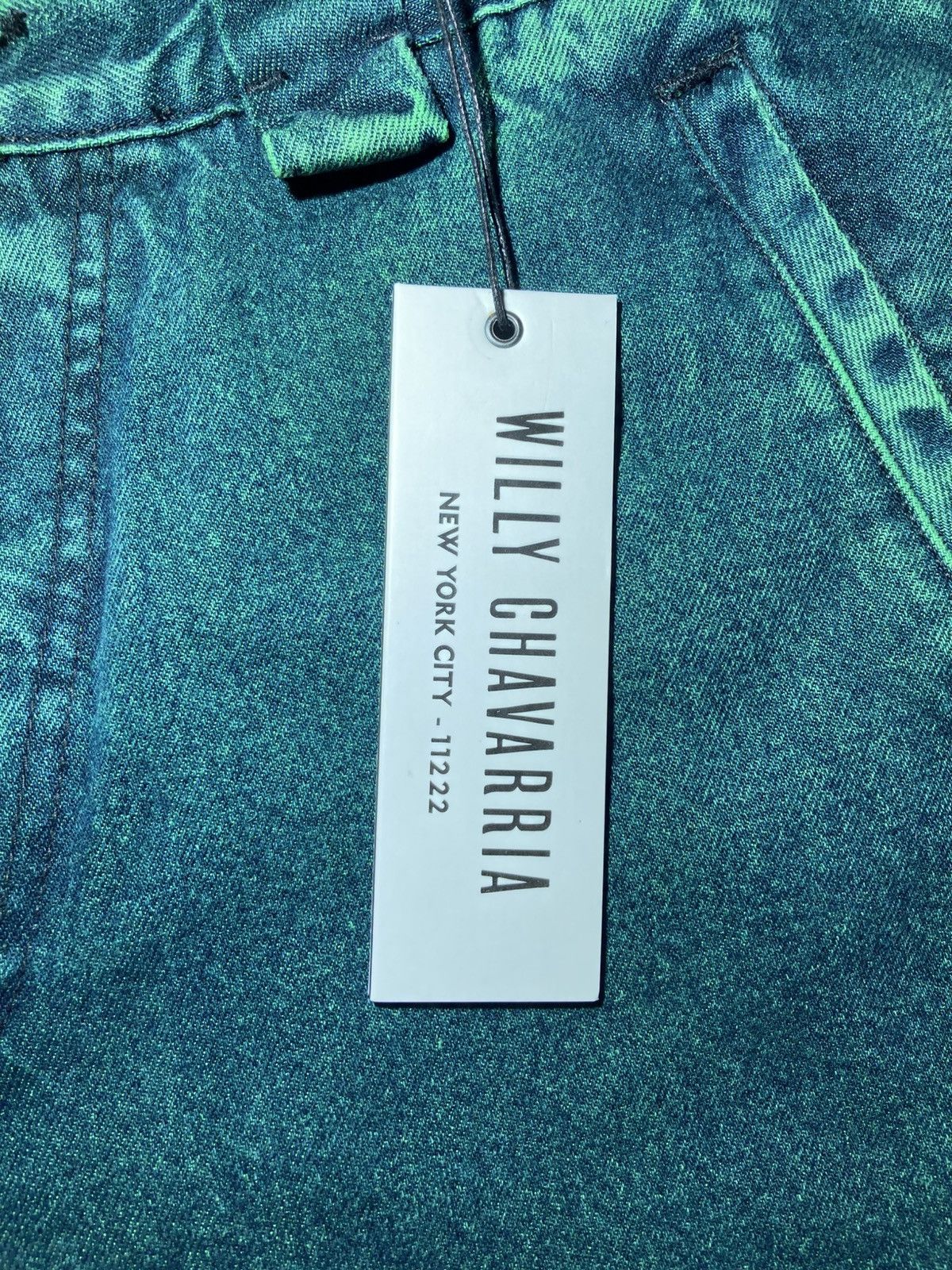 Willy Chavarria New SS24 Willy CHAVARRIA Raver Jeans L Overdyed Green Size US 34 / EU 50 - 4 Thumbnail