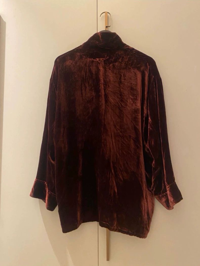 Enfants Riches Deprimes Enfants Riches Deprimes 22 FW Red Velvet Shirt Jacket 2502- Size US L / EU 52-54 / 3 - 2 Thumbnail