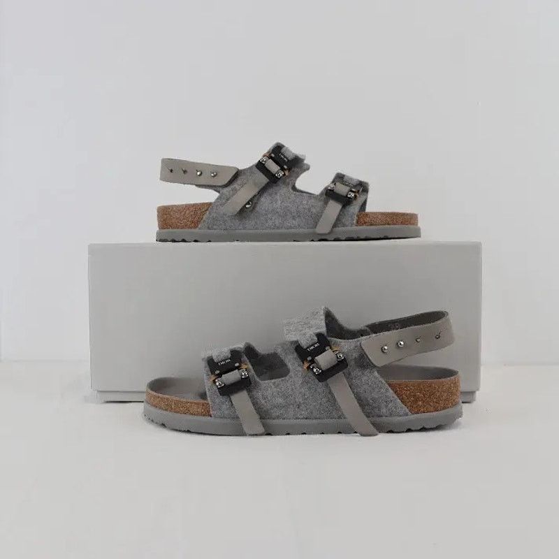 Birkenstock × Dior o1rshd1 Q:2 / Milano Sandal Felt in Grey Size US 11 / EU 44 - 7 Thumbnail