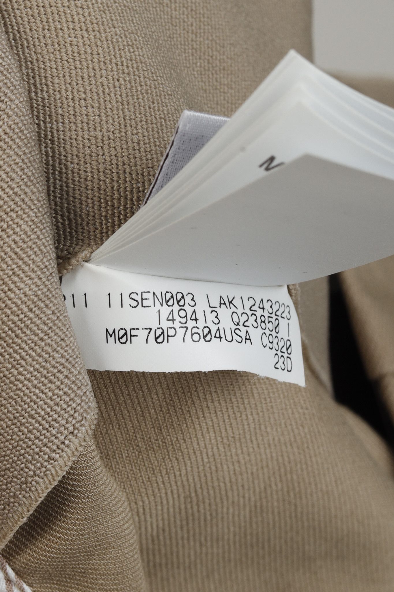 Brunello Cucinelli Brunello Cucinelli Monili Bead Khaki Pants Size 33" - 16 Thumbnail