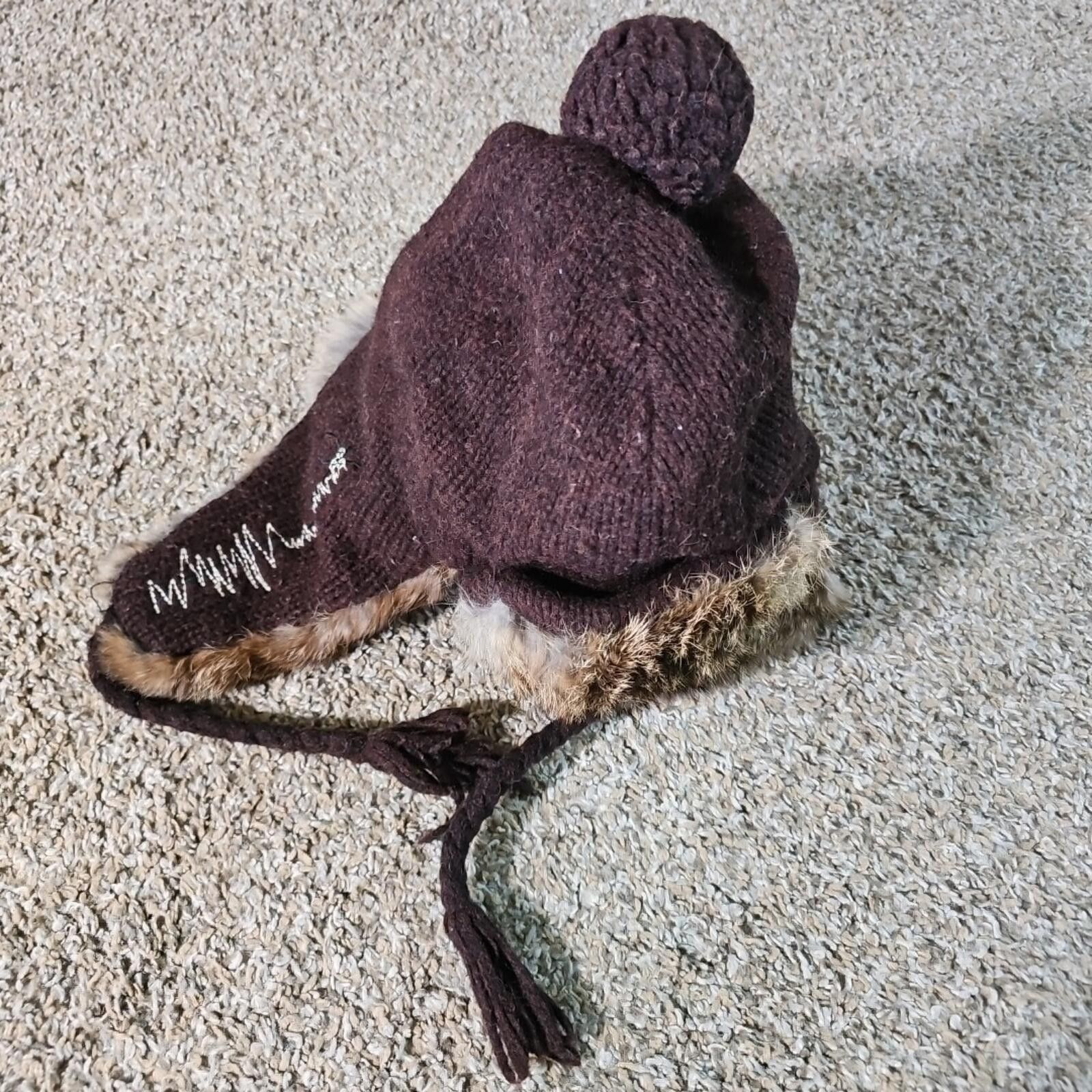 Other Mad Bomber Trapper Hat Winter Beanie S Genuine Rabbit Fur Size ONE SIZE - 1 Thumbnail