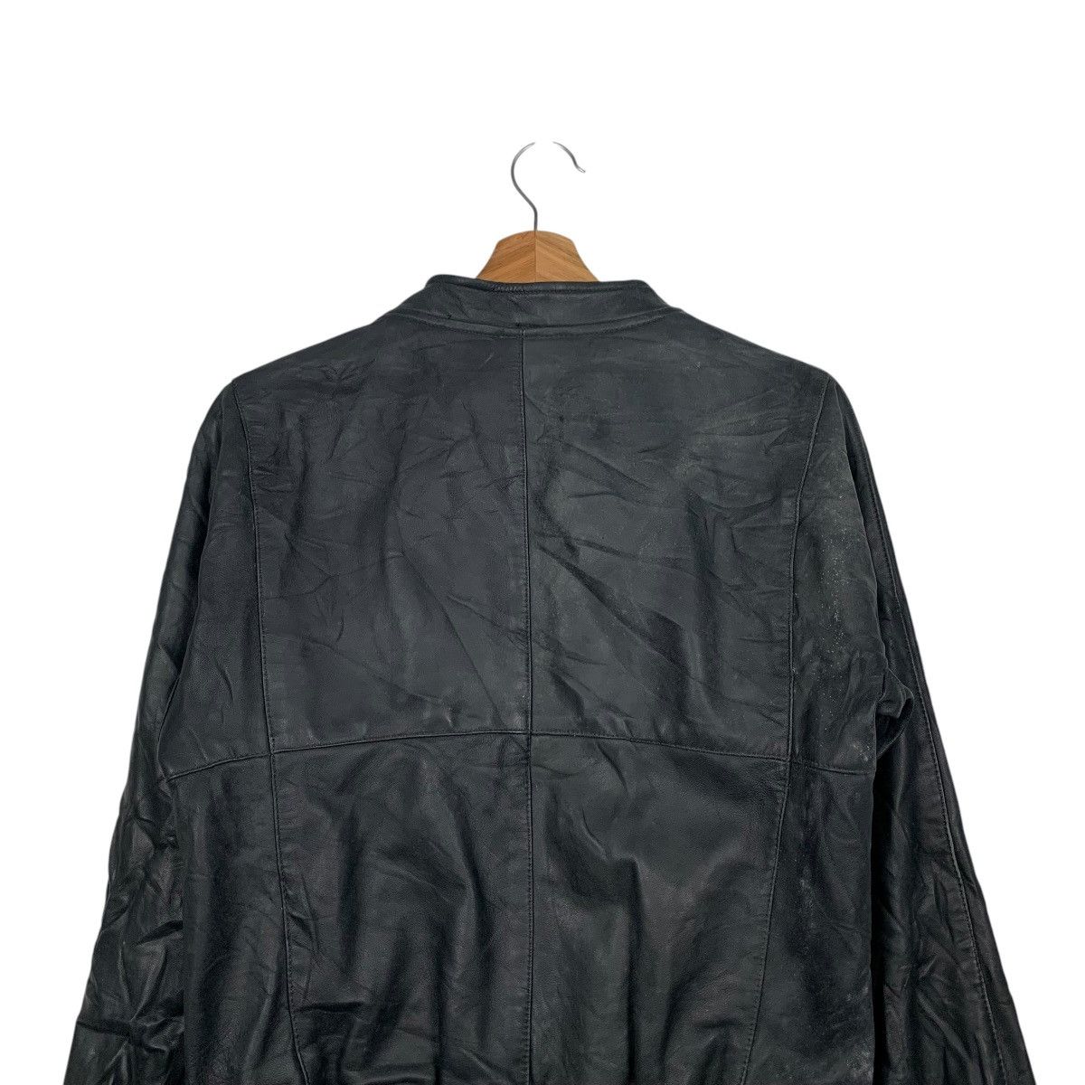 Japanese Brand COMPTOIR DES COTONNIERS Leather Bomber Jacket #2560-C115 Size L / US 10 / IT 46 - 17 Thumbnail