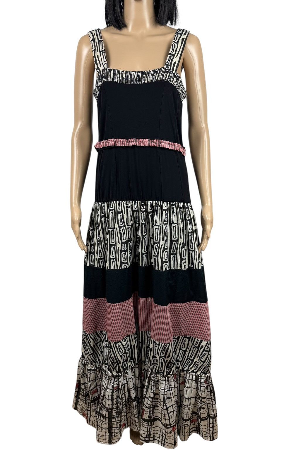 Other Save The Queen Maxi Pleated Dress Multicolor Cotton size XL Size XL / US 12-14 / IT 48-50 - 2 Thumbnail