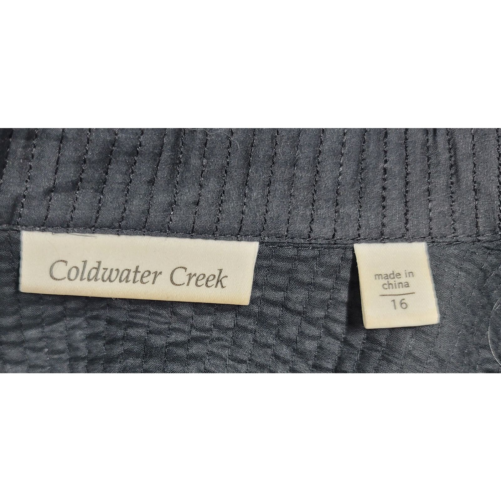 Coldwater Creek Coldwater Creek Black Channel Quilted Jacket 16 NWOT Size XXL / US 16-18 / IT 52-54 - 3 Thumbnail