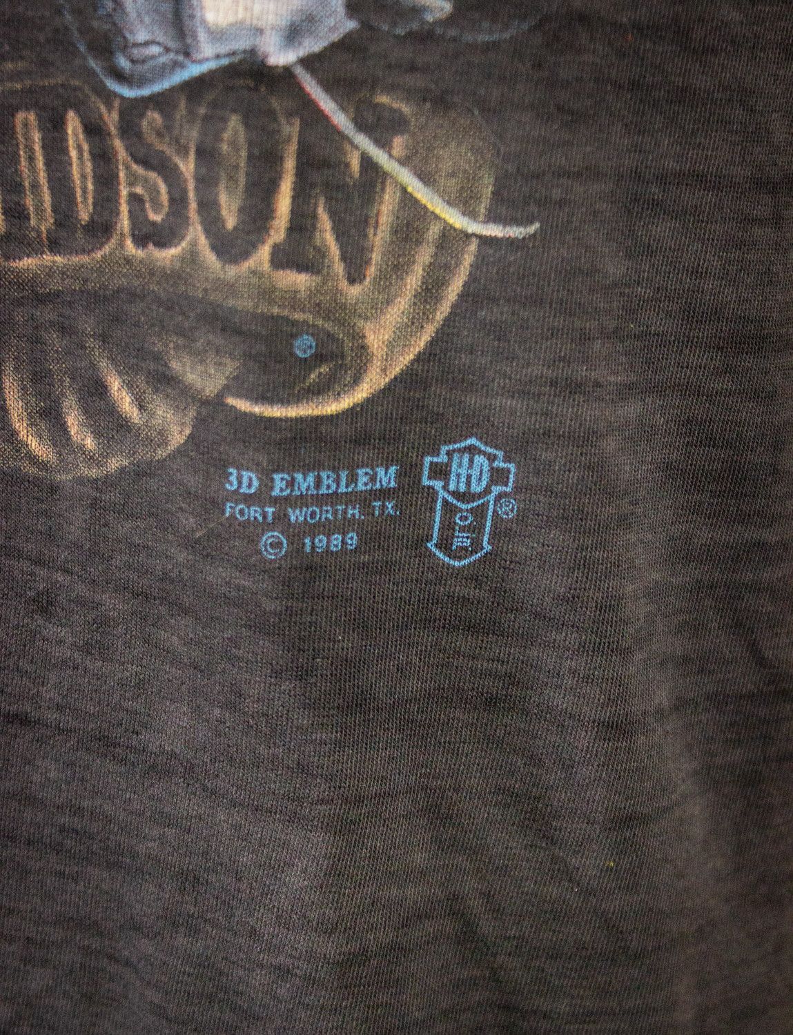 Harley Davidson × Vintage Vintage Harley Davidson Live to Ride Graphic T Shirt 1989 Size US M / EU 48-50 / 2 - 5 Thumbnail