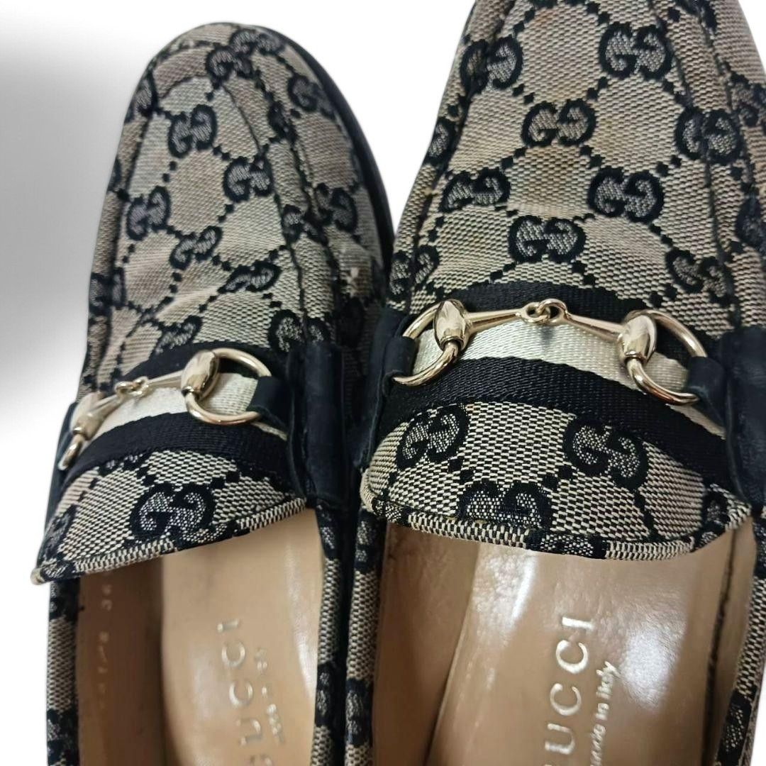 Gucci Gucci - 36.5 Horsebit Boots Loafers Canvas Leather D-Ring Size US 5.5 / IT 35.5 - 9 Thumbnail