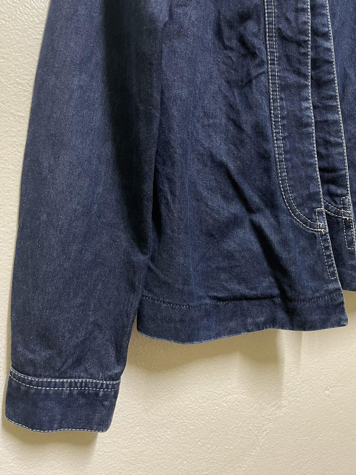 Designer × Hussein Chalayan × Vintage Hussein Chalayan Asymmetrical Denim Jacket SS2000 Italy Size S / US 4 / IT 40 - 3 Thumbnail